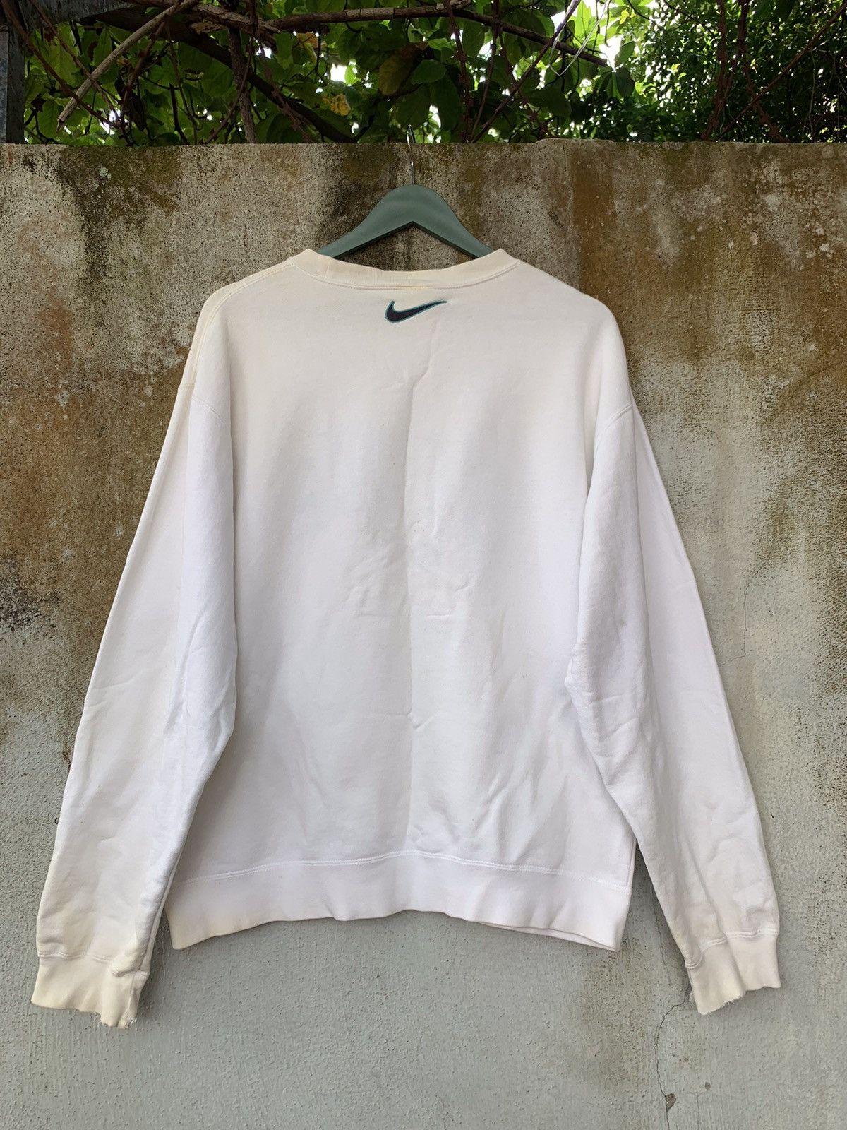Nike × Vintage Vintage 90’s Distressed Nike Spellout Logo Sweatshirt Size US XL / EU 56 / 4 - 2 Thumbnail