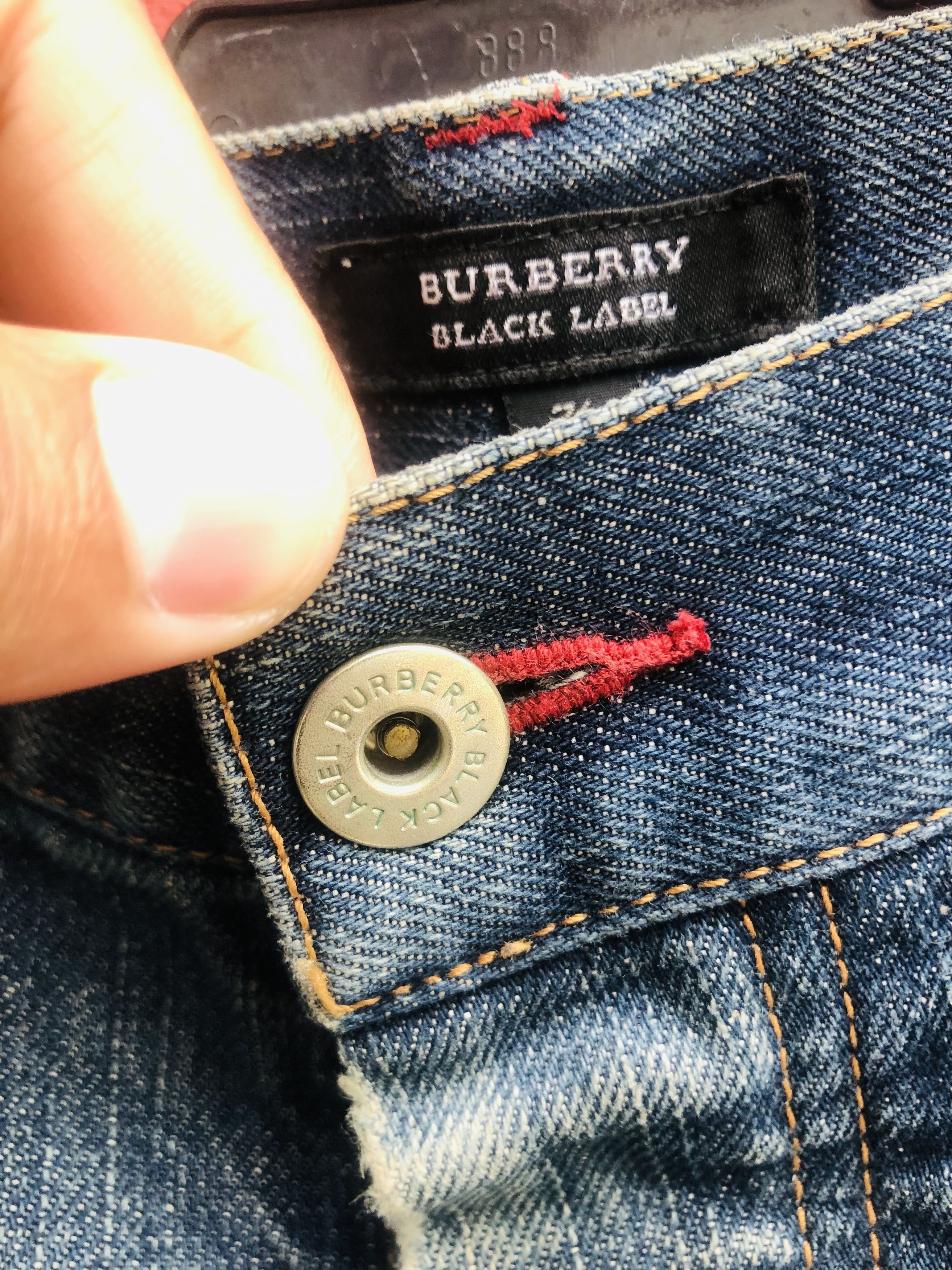Burberry × Vintage Vintage Burberry Designer Fashion Style Denim Size US 33 - 7 Thumbnail