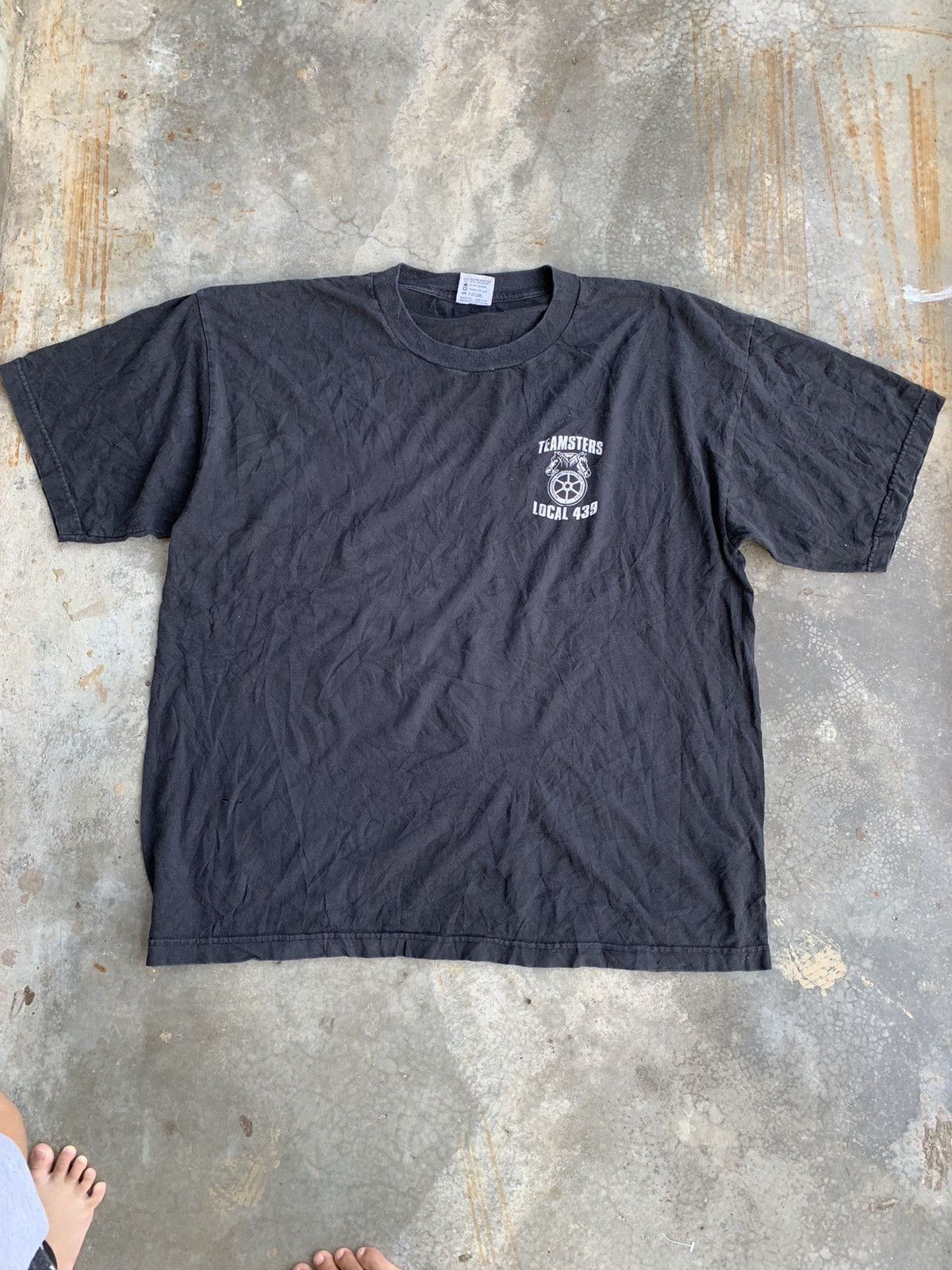 Vintage Vintage 90s Oversized Team Local 439 American Eagle Tshirt Size US XXL / EU 58 / 5 - 3 Thumbnail