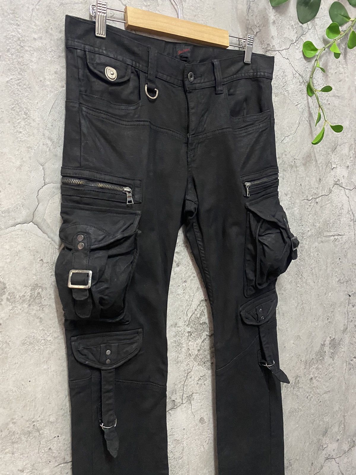 If Six Was Nine × JACKROSE × Yasuyuki Ishii JackRose Bondage Multi Pocket Waxed Denim Cargo Size US 30 / EU 46 - 4 Thumbnail