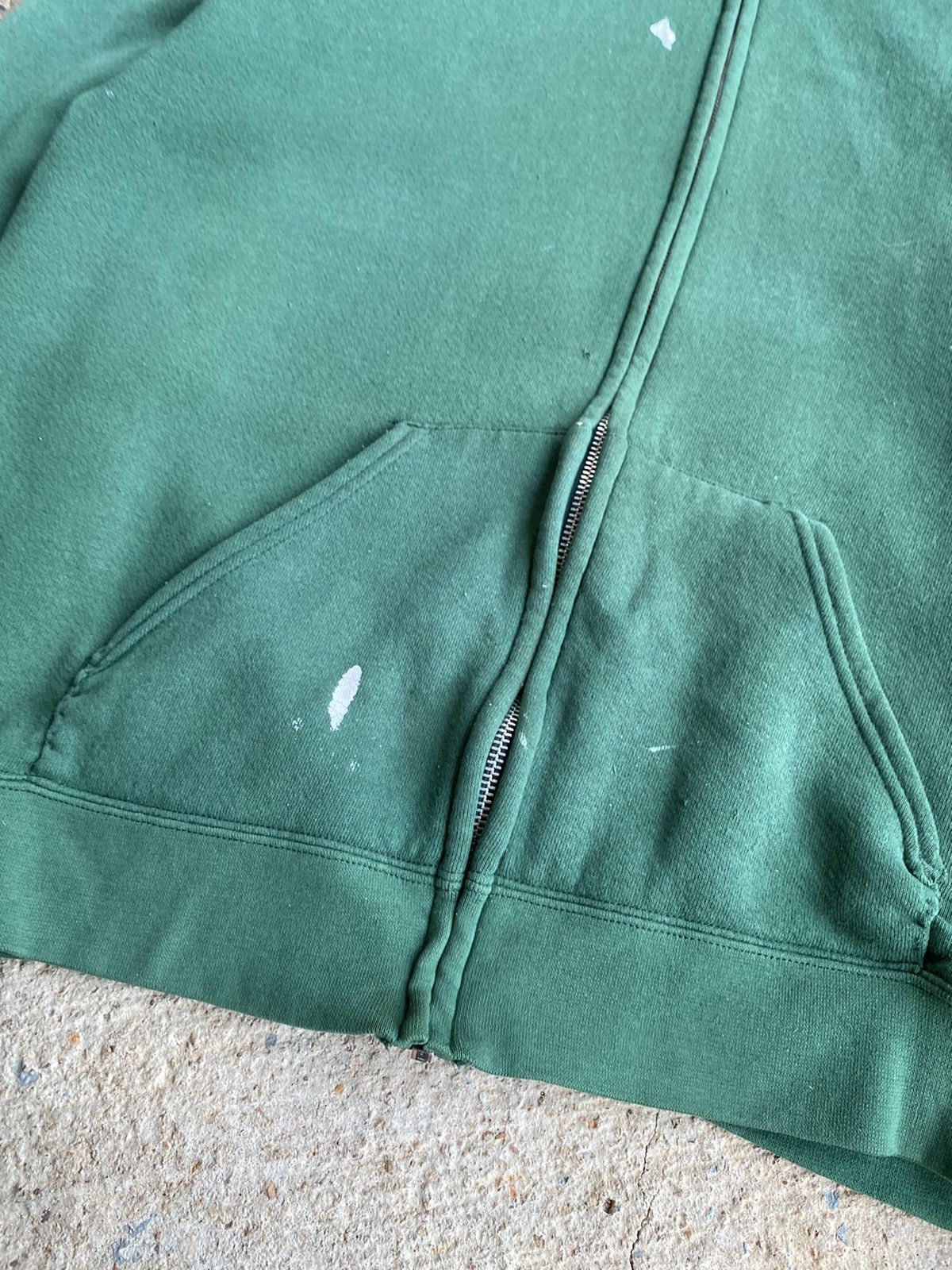 Japanese Brand × Vintage Vintage 90’s Lee Distressed Faded Paint Splatter Hoodie Size US XL / EU 56 / 4 - 2 Thumbnail