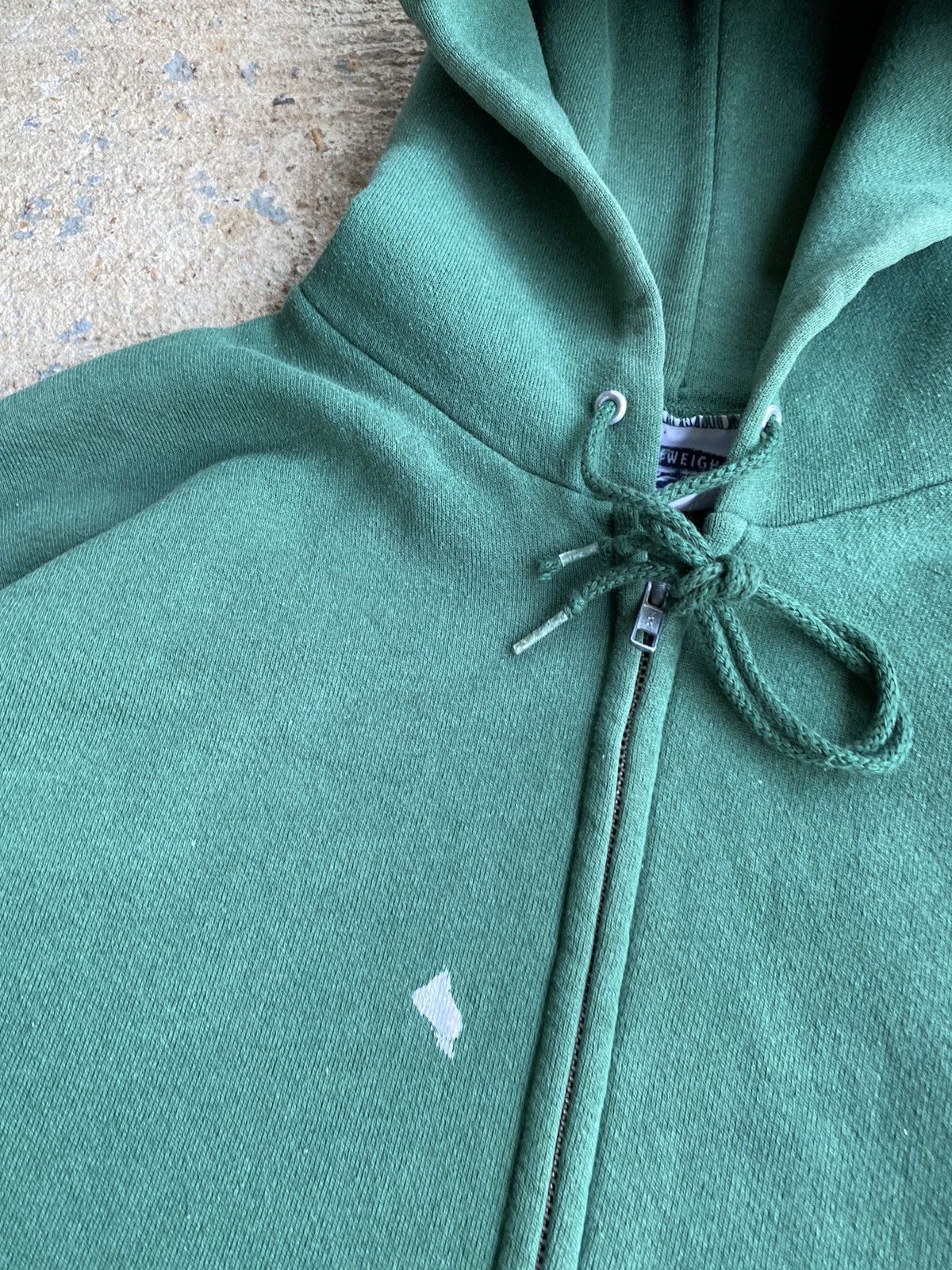 Japanese Brand × Vintage Vintage 90’s Lee Distressed Faded Paint Splatter Hoodie Size US XL / EU 56 / 4 - 3 Thumbnail