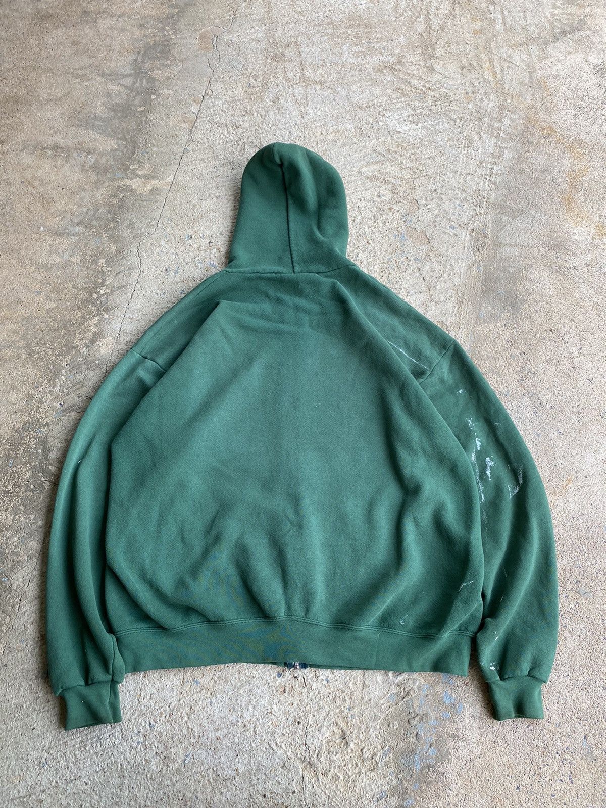 Japanese Brand × Vintage Vintage 90’s Lee Distressed Faded Paint Splatter Hoodie Size US XL / EU 56 / 4 - 9 Thumbnail