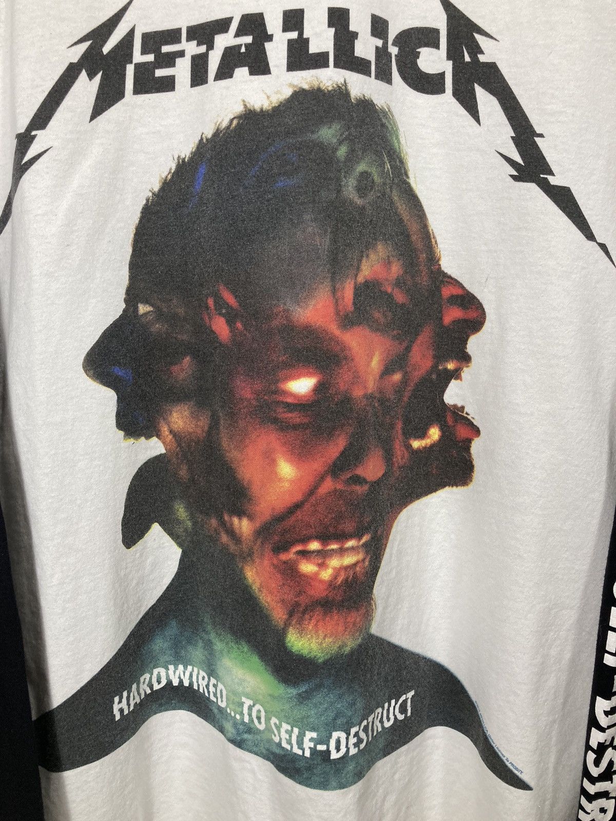 Band Tees × Metallica Metallica Long Sleeve Scales Vintage Retro T-Shirt Tee Size US XL / EU 56 / 4 - 3 Thumbnail
