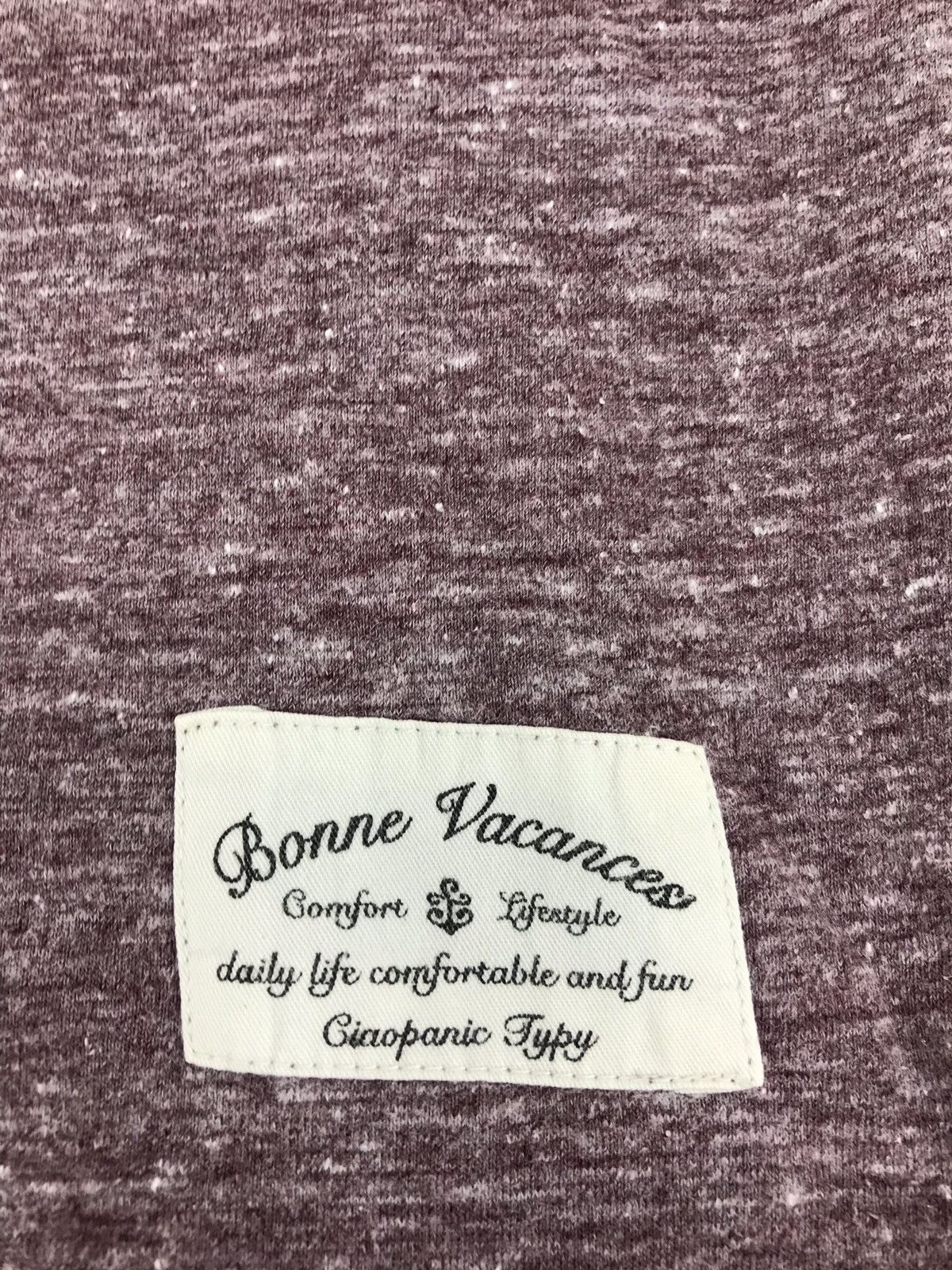Japanese Brand Bonne Vacances embroidery small logo pocket tee japan Size US S / EU 44-46 / 1 - 4 Thumbnail