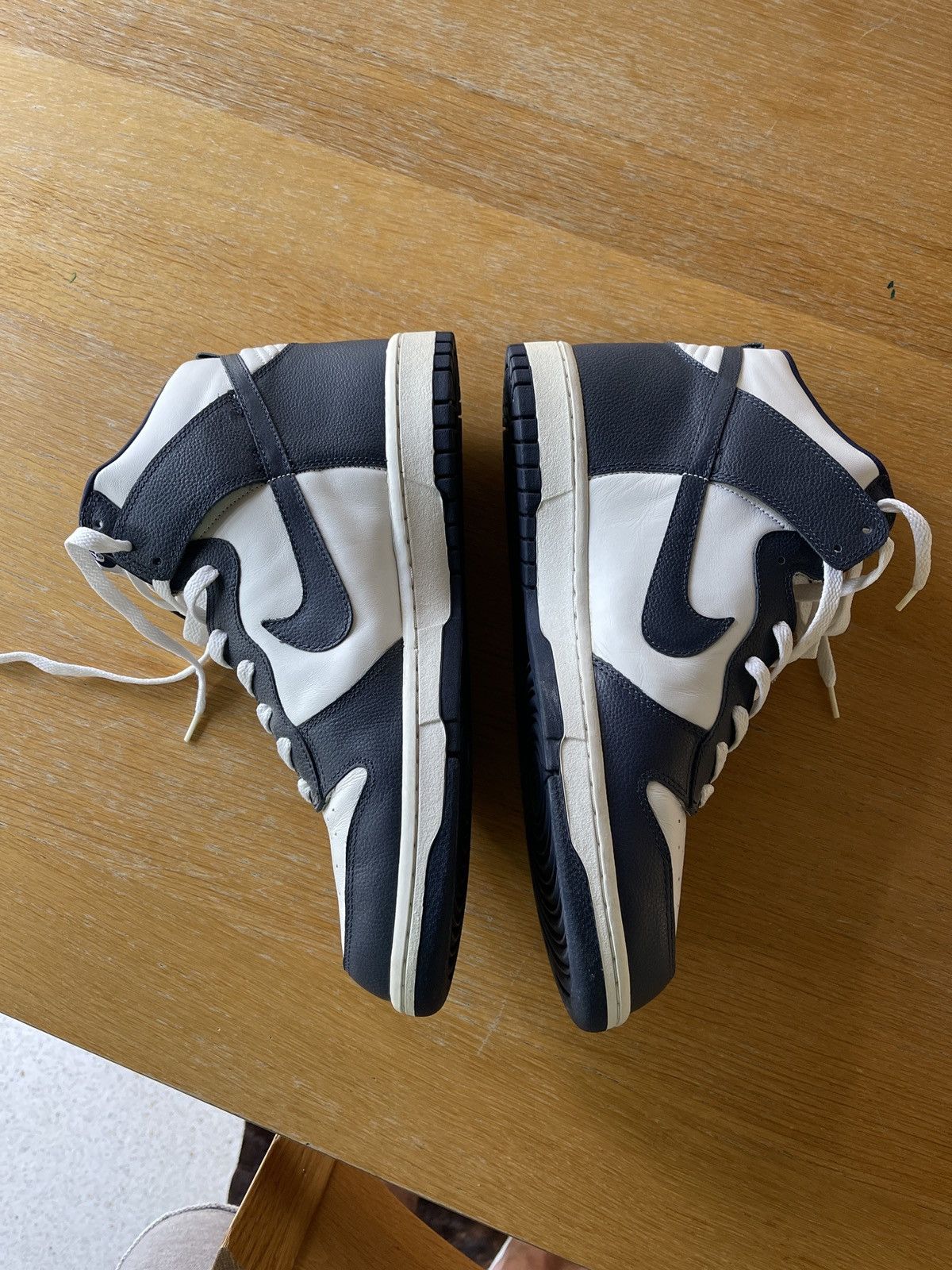 Nike Nike Dunk High White | Midnight Navy 2004 HOLY GRAIL! Size US 13 / EU 46 - 3 Thumbnail