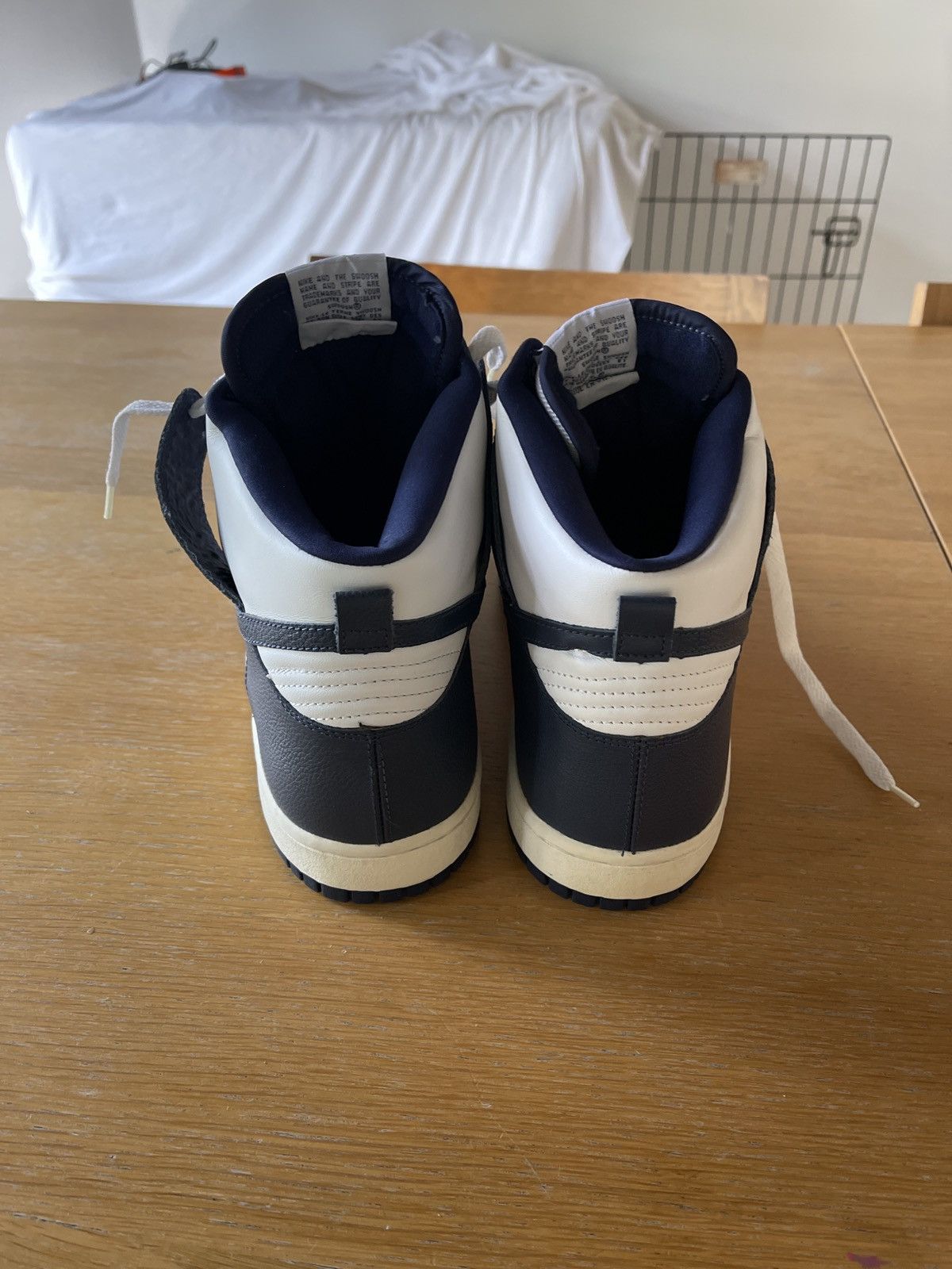 Nike Nike Dunk High White | Midnight Navy 2004 HOLY GRAIL! Size US 13 / EU 46 - 5 Thumbnail