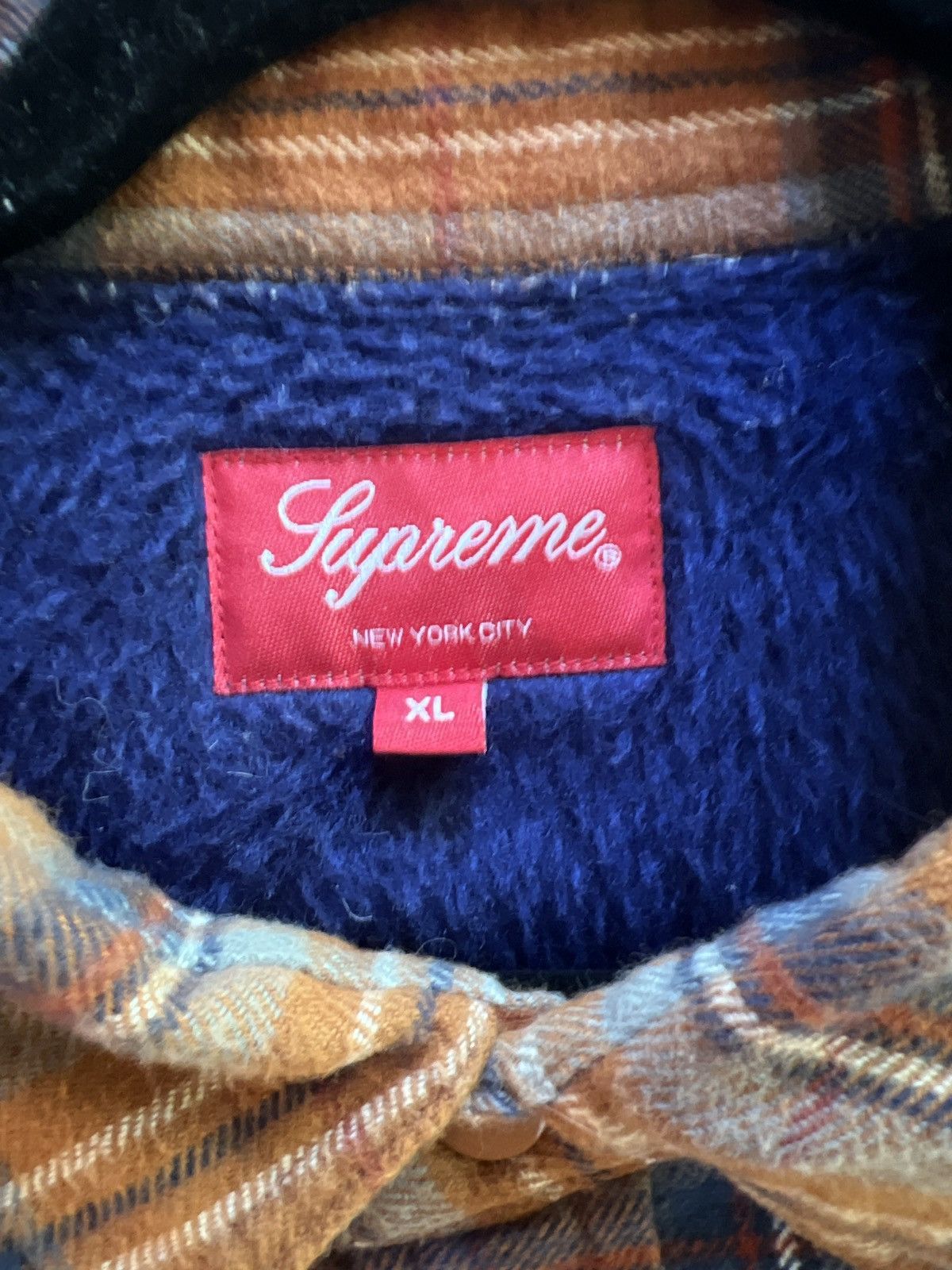 Supreme Supreme Pile Lined Flannel Shirt // Rust XL // FW 2018 Size US XL / EU 56 / 4 - 3 Thumbnail