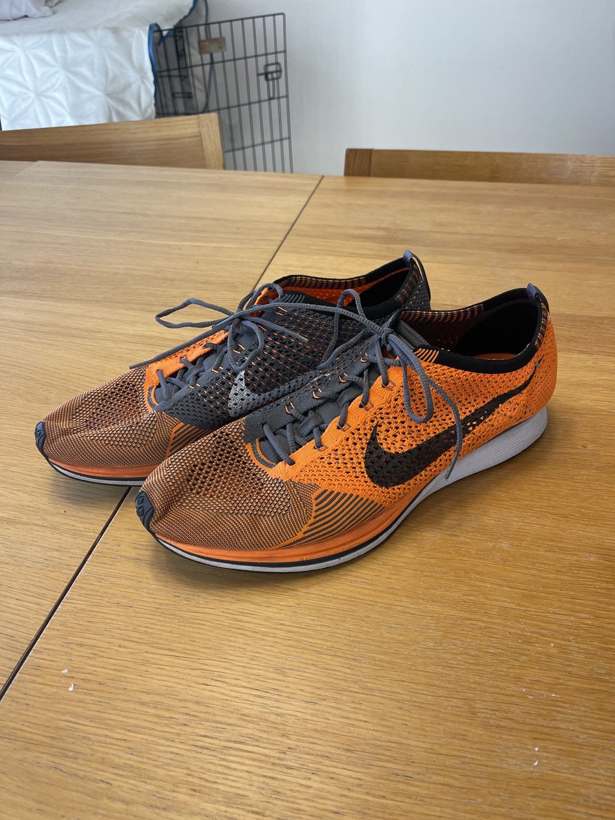 Nike Nike Flyknit Racer Total Orange 2012 Size 14 Size US 14 / EU 47 - 1 Thumbnail