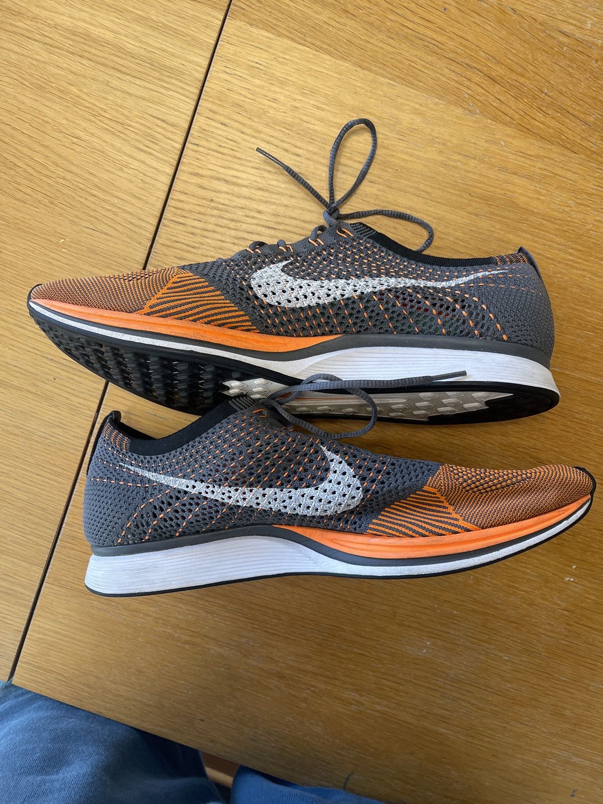 Nike Nike Flyknit Racer Total Orange 2012 Size 14 Size US 14 / EU 47 - 5 Thumbnail