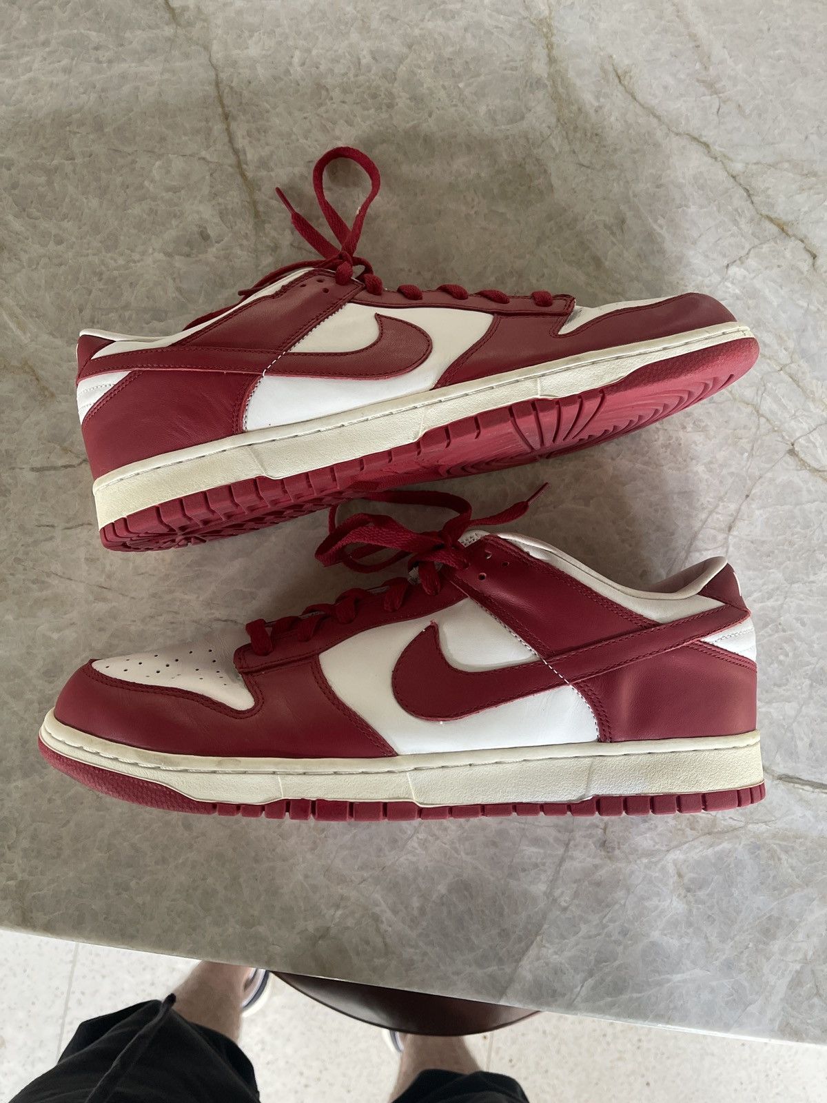 Nike Nike Dunk Low White | Varsity Red 2005 Size 14 Size US 14 / EU 47 - 3 Thumbnail