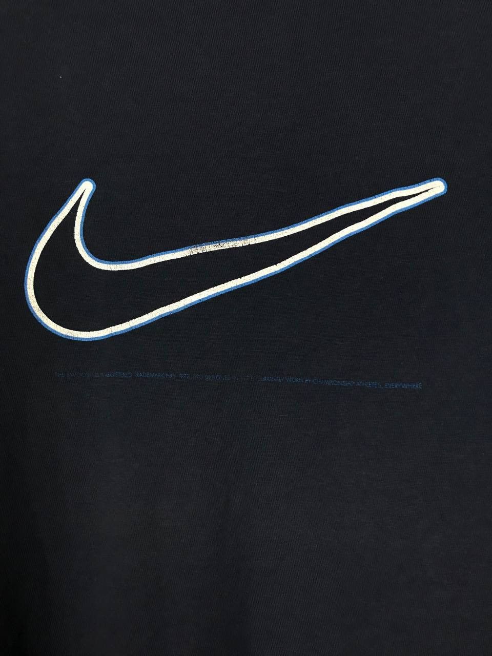 Nike × Vintage Nike swoosh streetwear vintage center logo tee Size US M / EU 48-50 / 2 - 3 Thumbnail