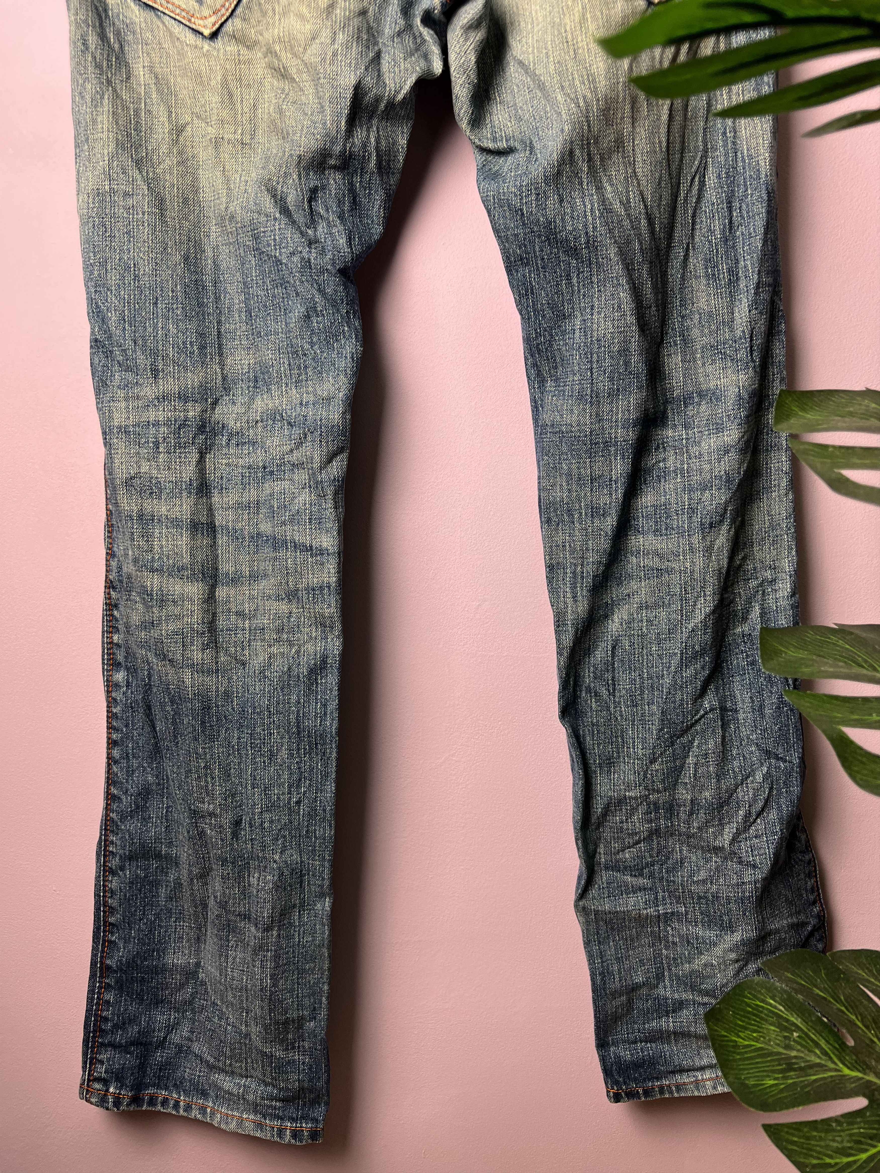 Japanese Brand 🔥Vintage Blue Way Union Made Distressed Denim Size US 36 / EU 52 - 14 Thumbnail