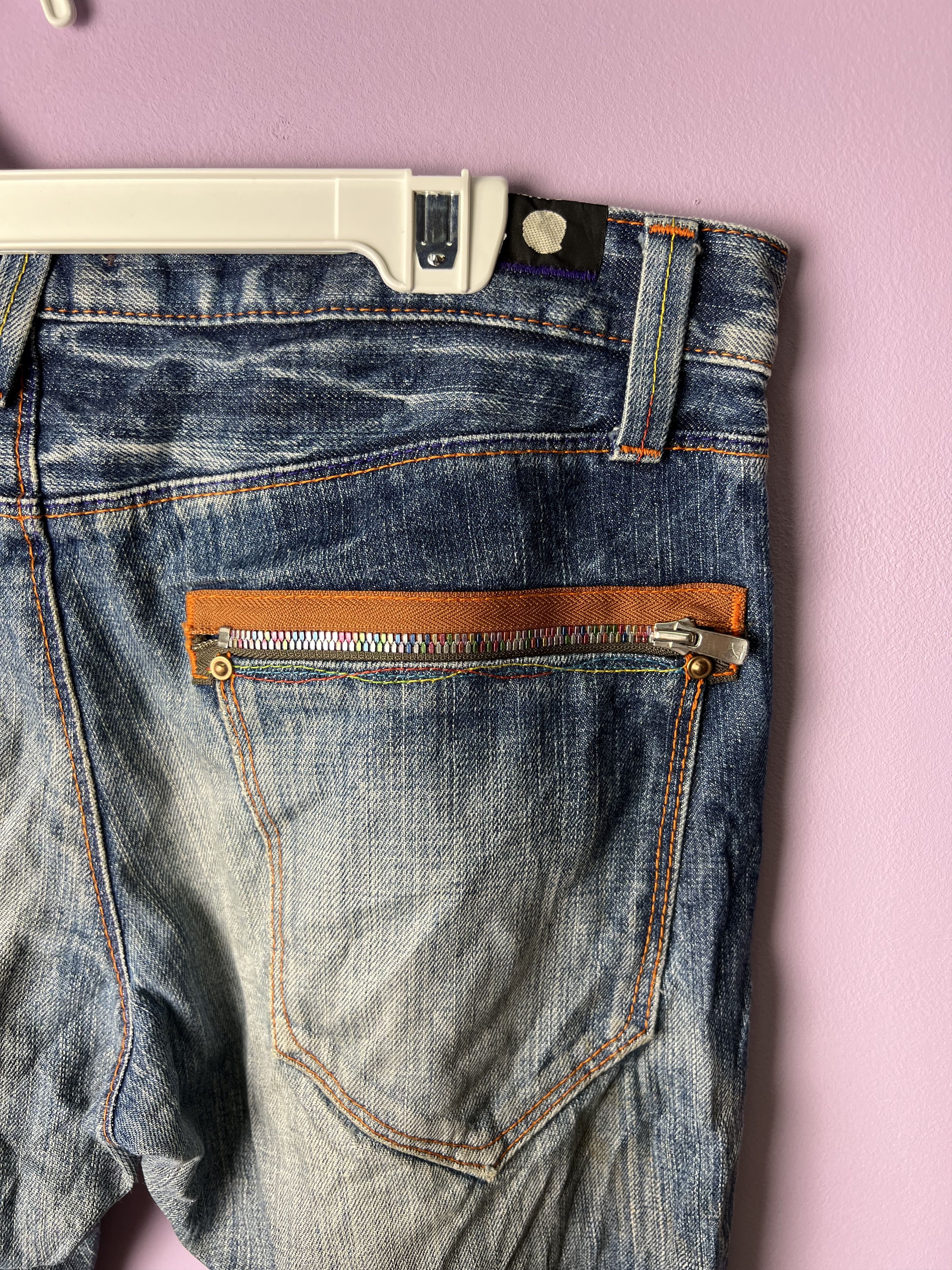 Japanese Brand 🔥Vintage Blue Way Union Made Distressed Denim Size US 36 / EU 52 - 11 Thumbnail
