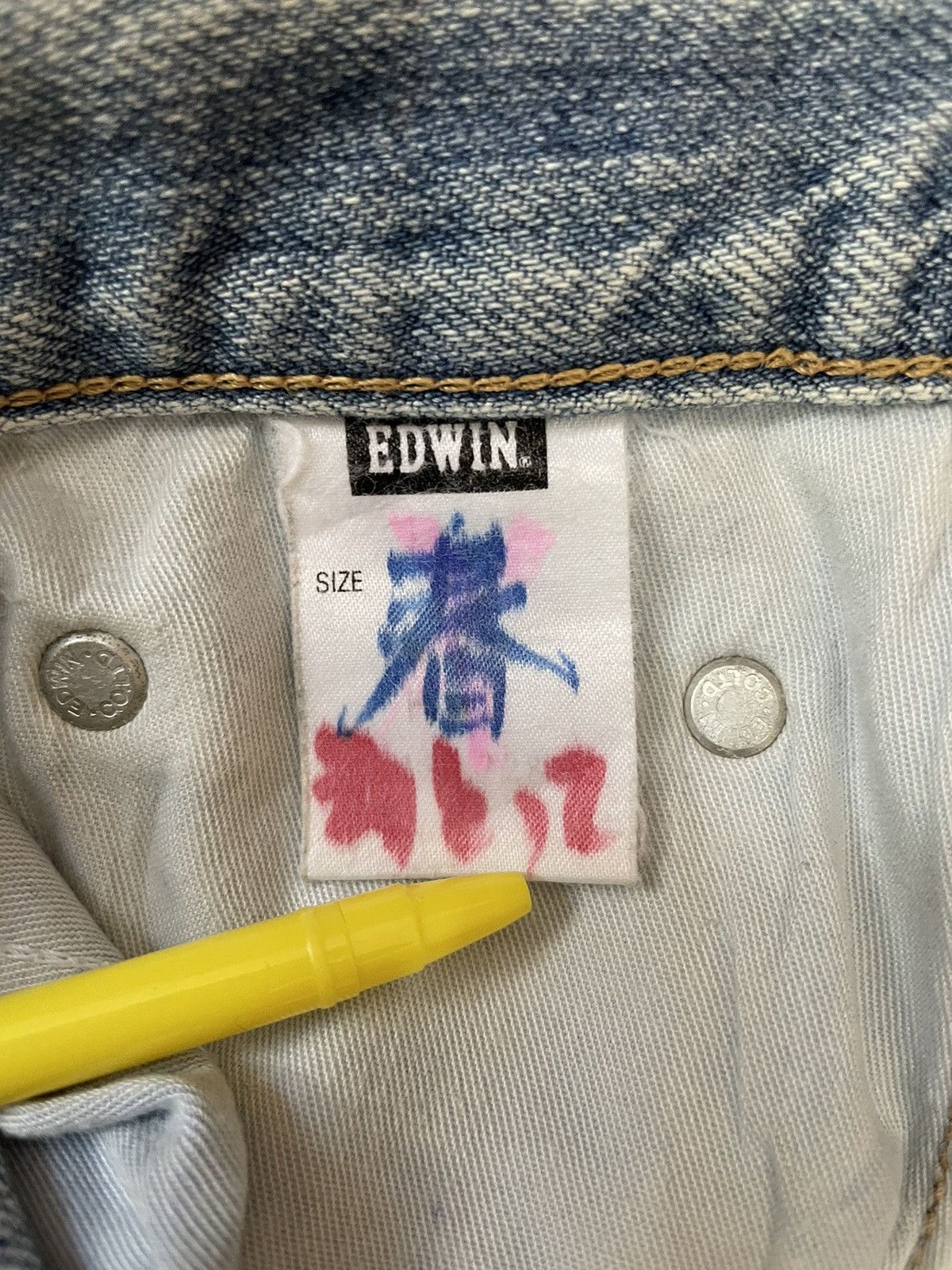 Edwin × Japanese Brand × Vintage 90s Vtg Edwin US Classic Lot 602 Light Washed Jeans Size US 29 - 12 Thumbnail