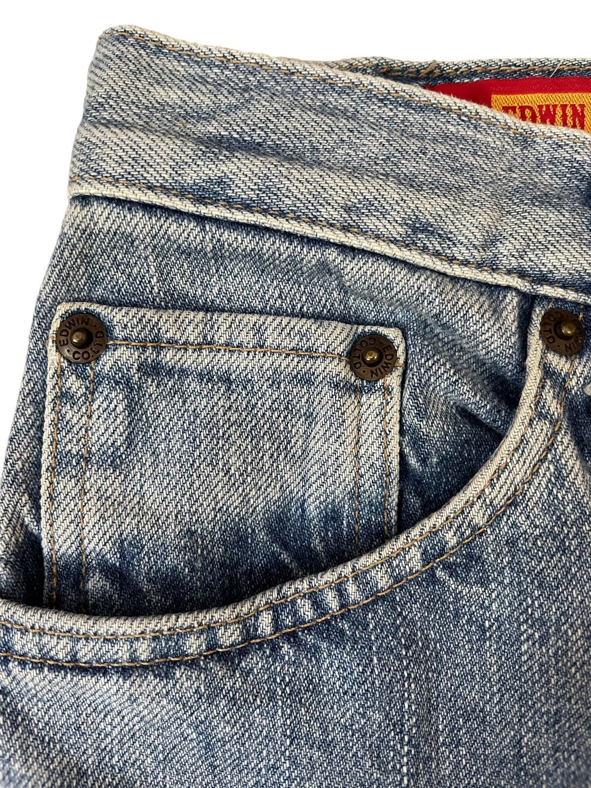 Edwin × Japanese Brand × Vintage 90s Vtg Edwin US Classic Lot 602 Light Washed Jeans Size US 29 - 7 Thumbnail