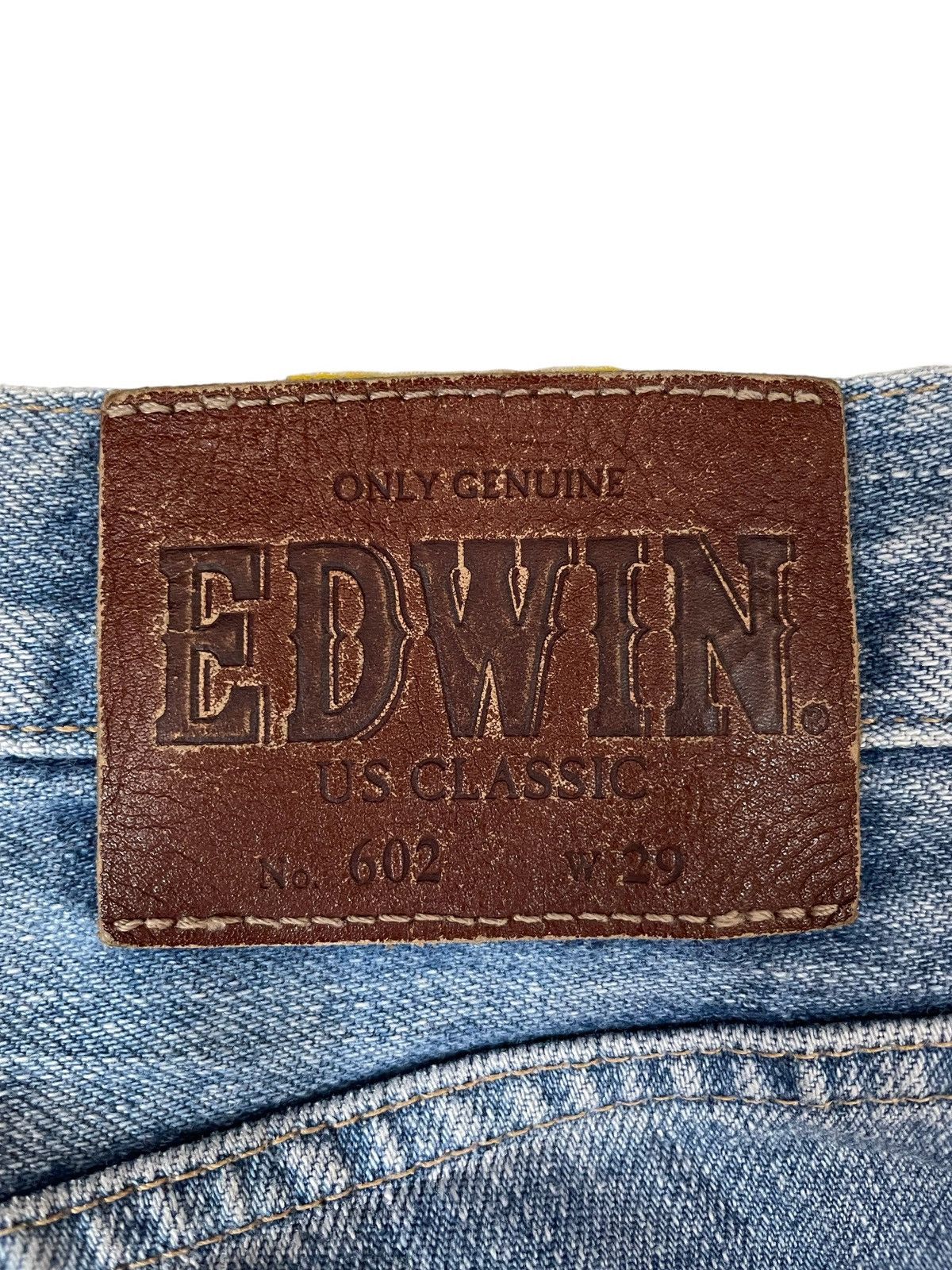Edwin × Japanese Brand × Vintage 90s Vtg Edwin US Classic Lot 602 Light Washed Jeans Size US 29 - 11 Thumbnail