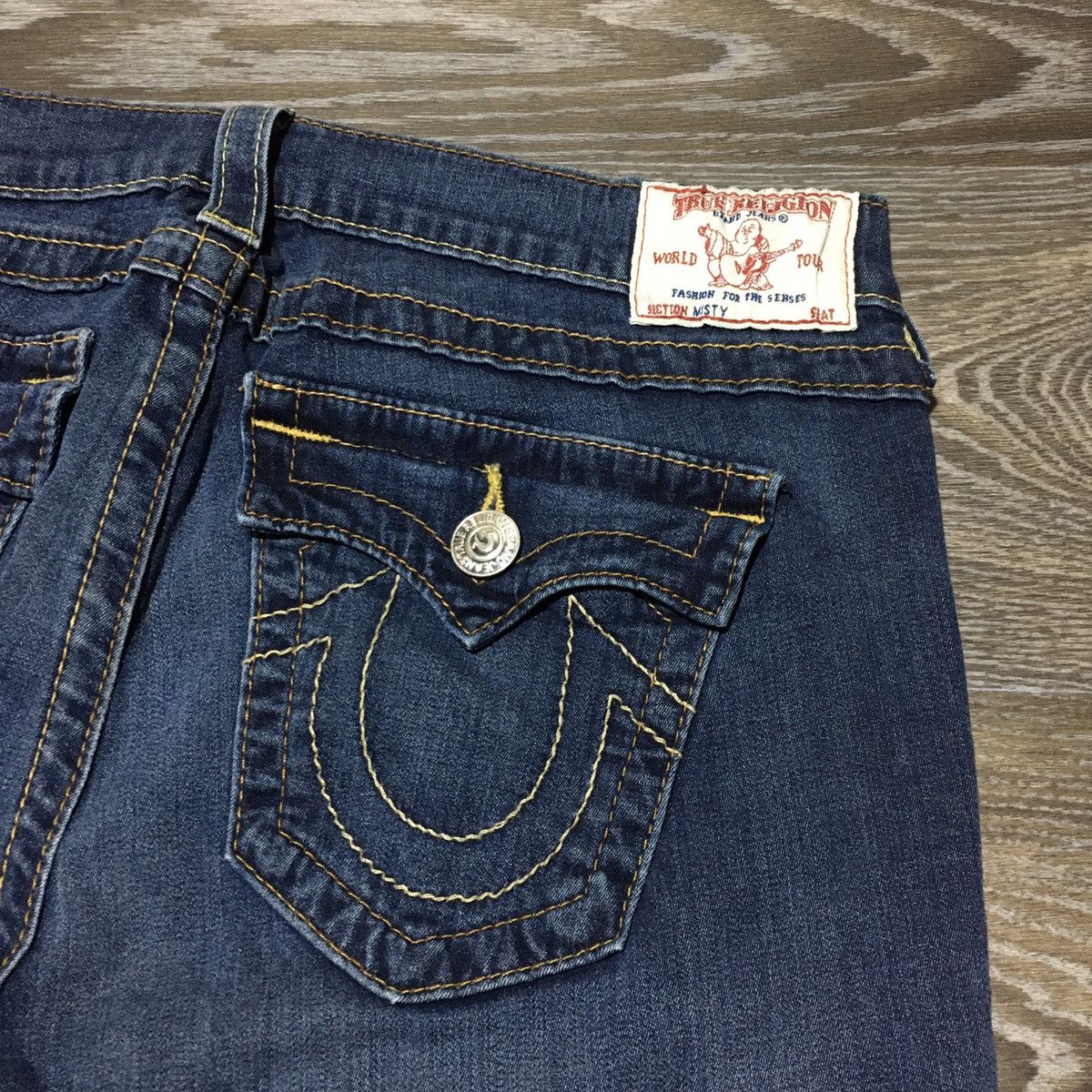True Religion Women’s TRUE RELIGION Embroidery Slim Fit Jeans Size 32" / US 10 / IT 46 - 5 Thumbnail