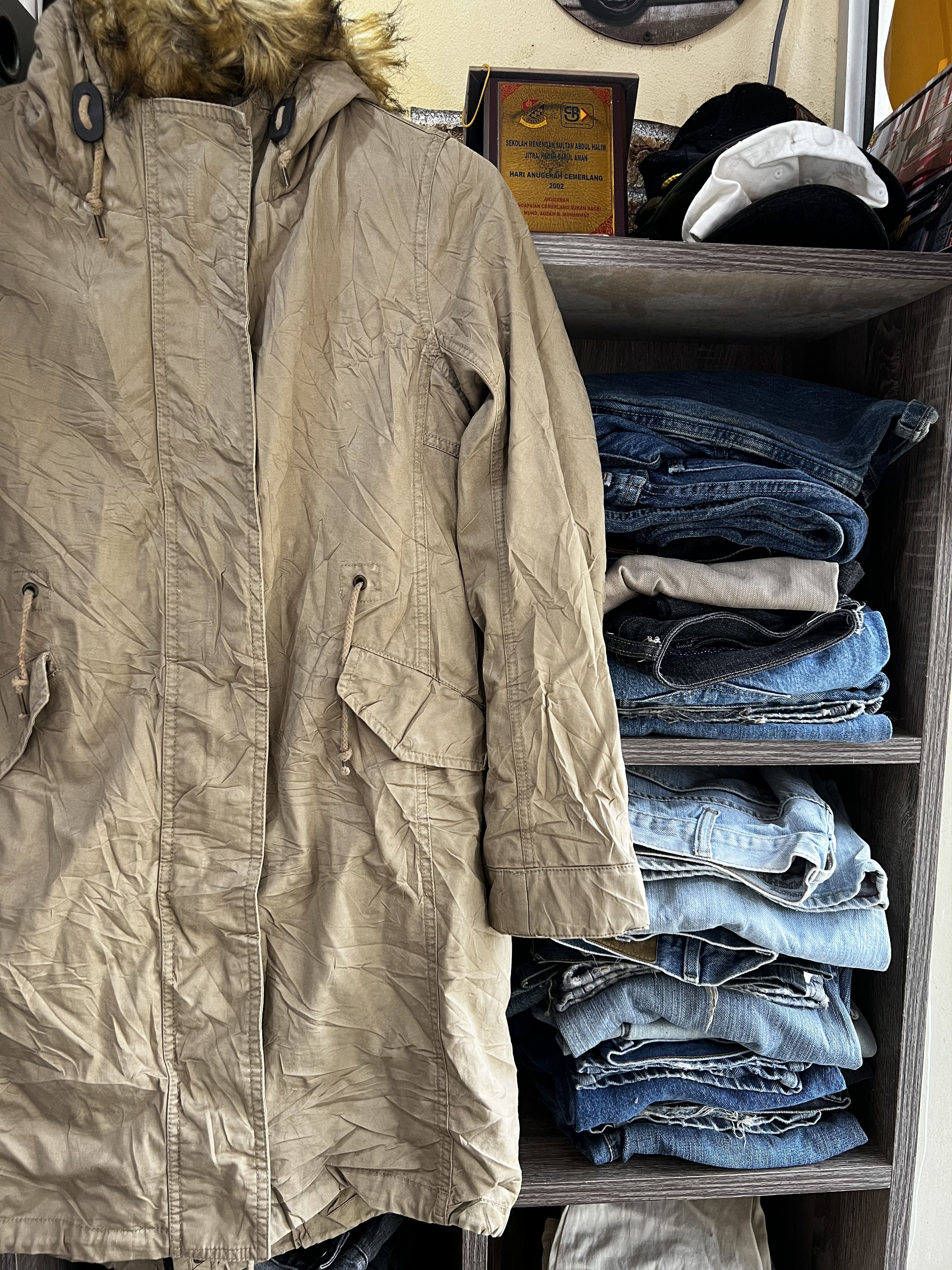 Japanese Brand 🔥Vintage Back Number Fishtail Sherpa Parkas Size US S / EU 44-46 / 1 - 3 Thumbnail