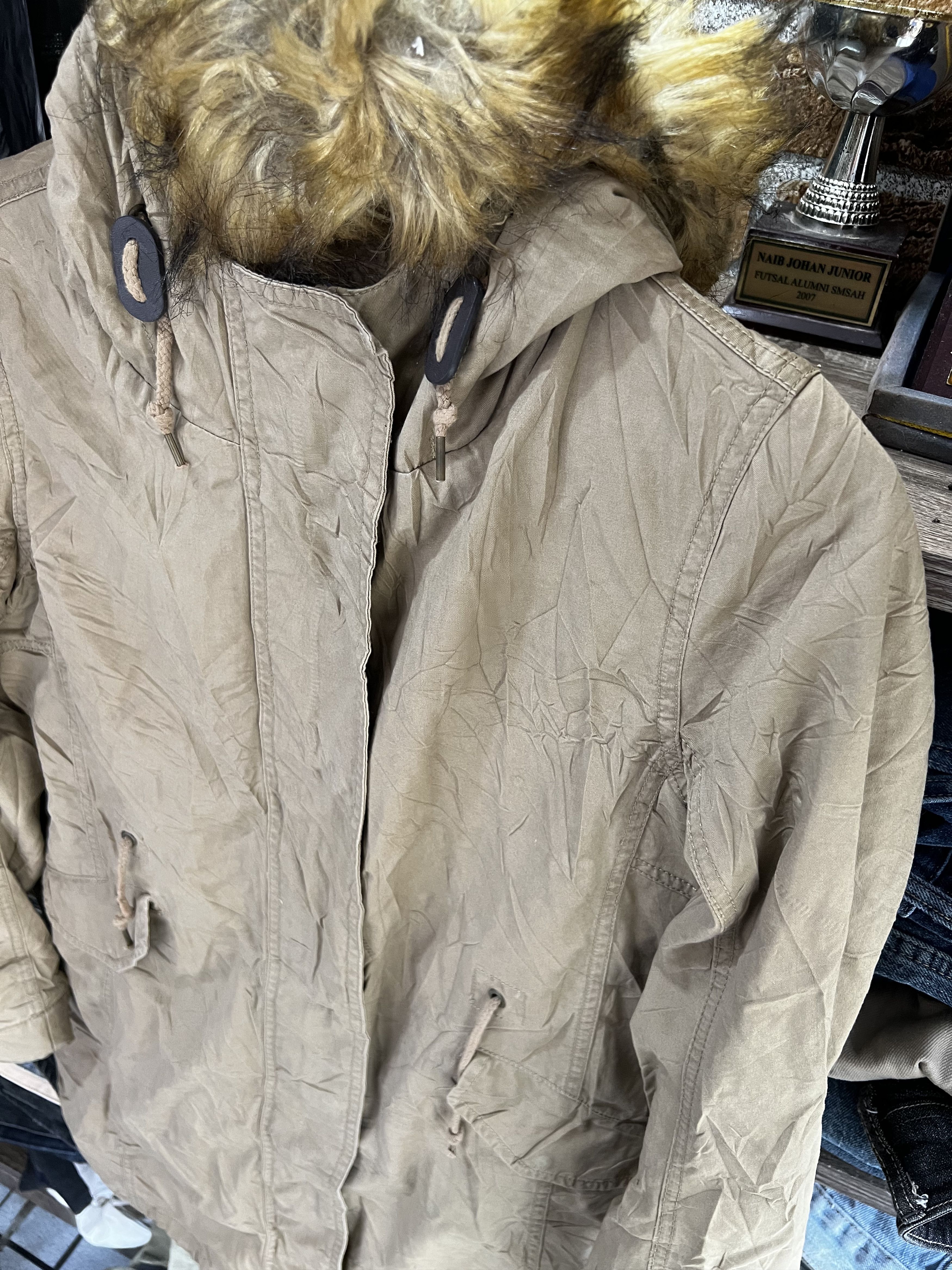Japanese Brand 🔥Vintage Back Number Fishtail Sherpa Parkas Size US S / EU 44-46 / 1 - 10 Thumbnail
