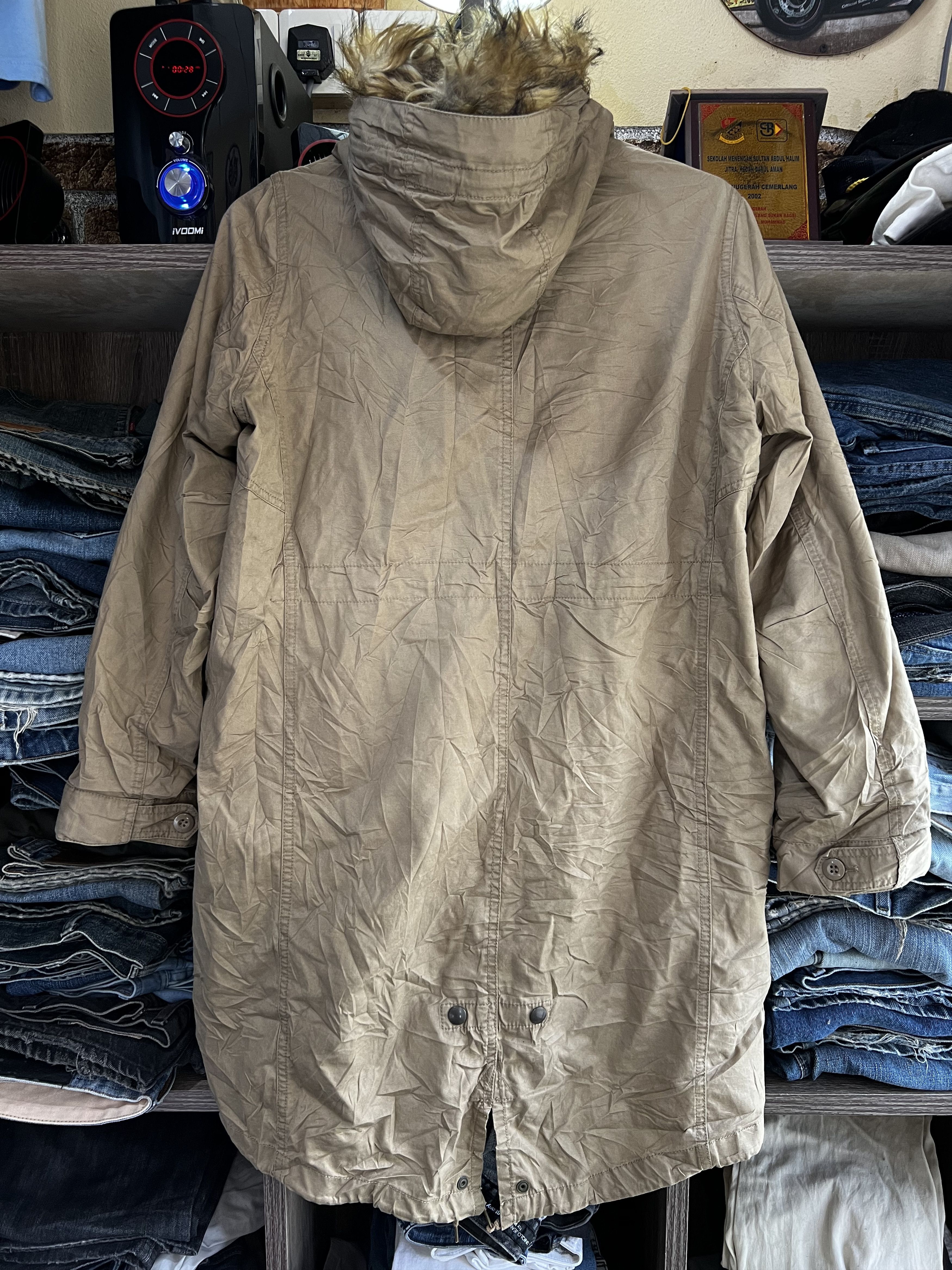 Japanese Brand 🔥Vintage Back Number Fishtail Sherpa Parkas Size US S / EU 44-46 / 1 - 2 Thumbnail
