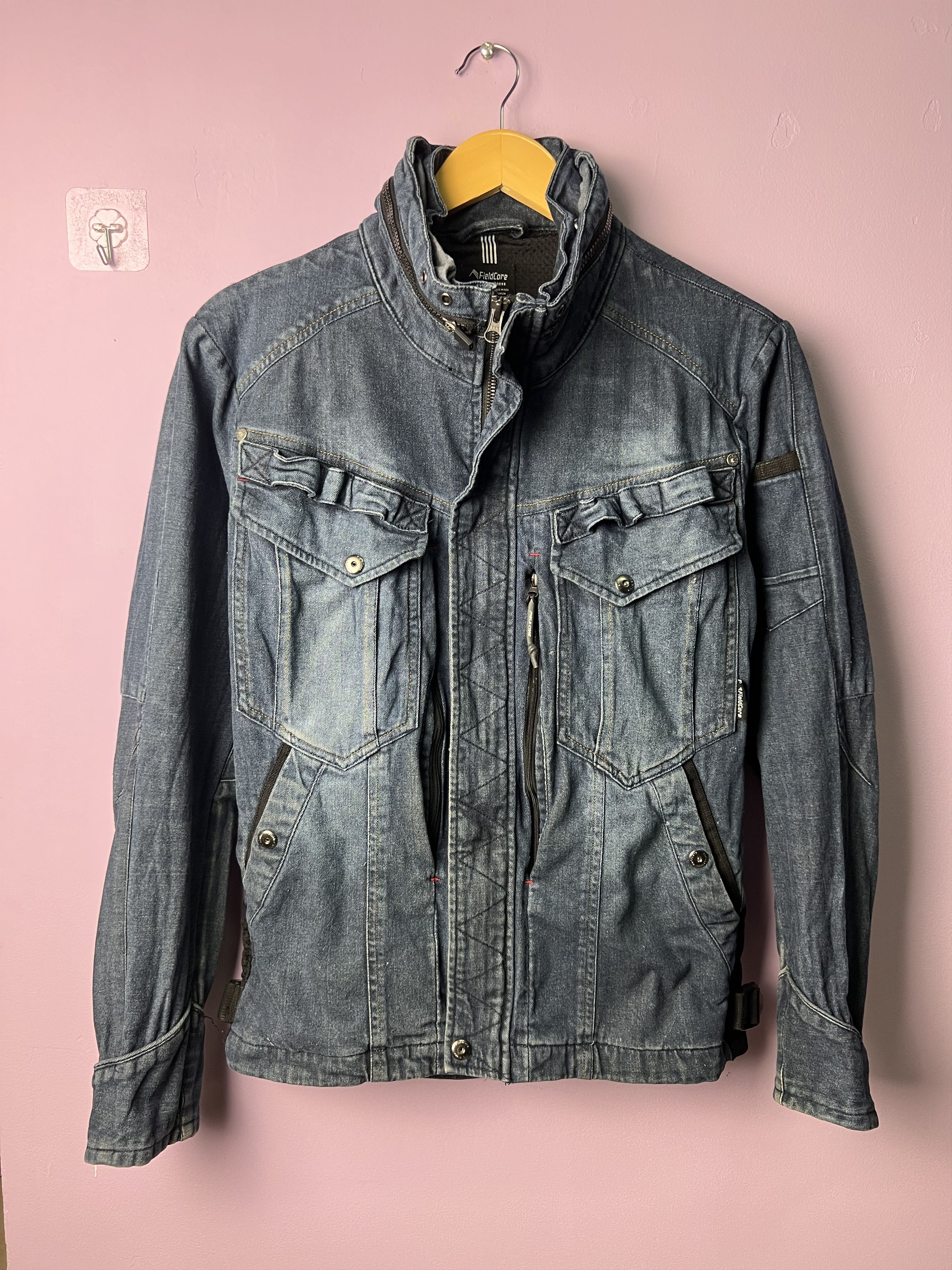 Japanese Brand 🔥Fieldcore Denim Worker Tactical Jackets Size US S / EU 44-46 / 1 - 1 Thumbnail