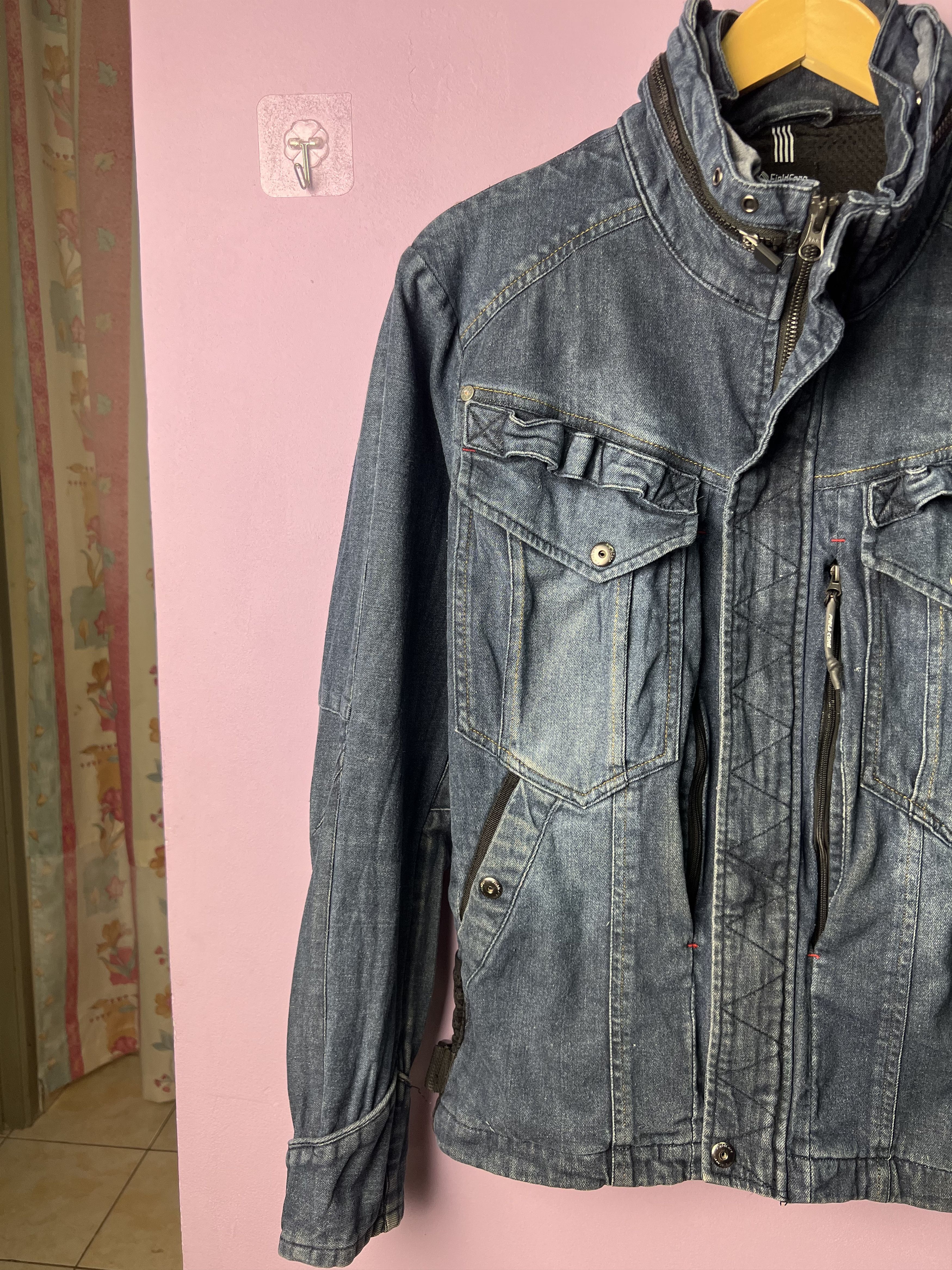 Japanese Brand 🔥Fieldcore Denim Worker Tactical Jackets Size US S / EU 44-46 / 1 - 3 Thumbnail