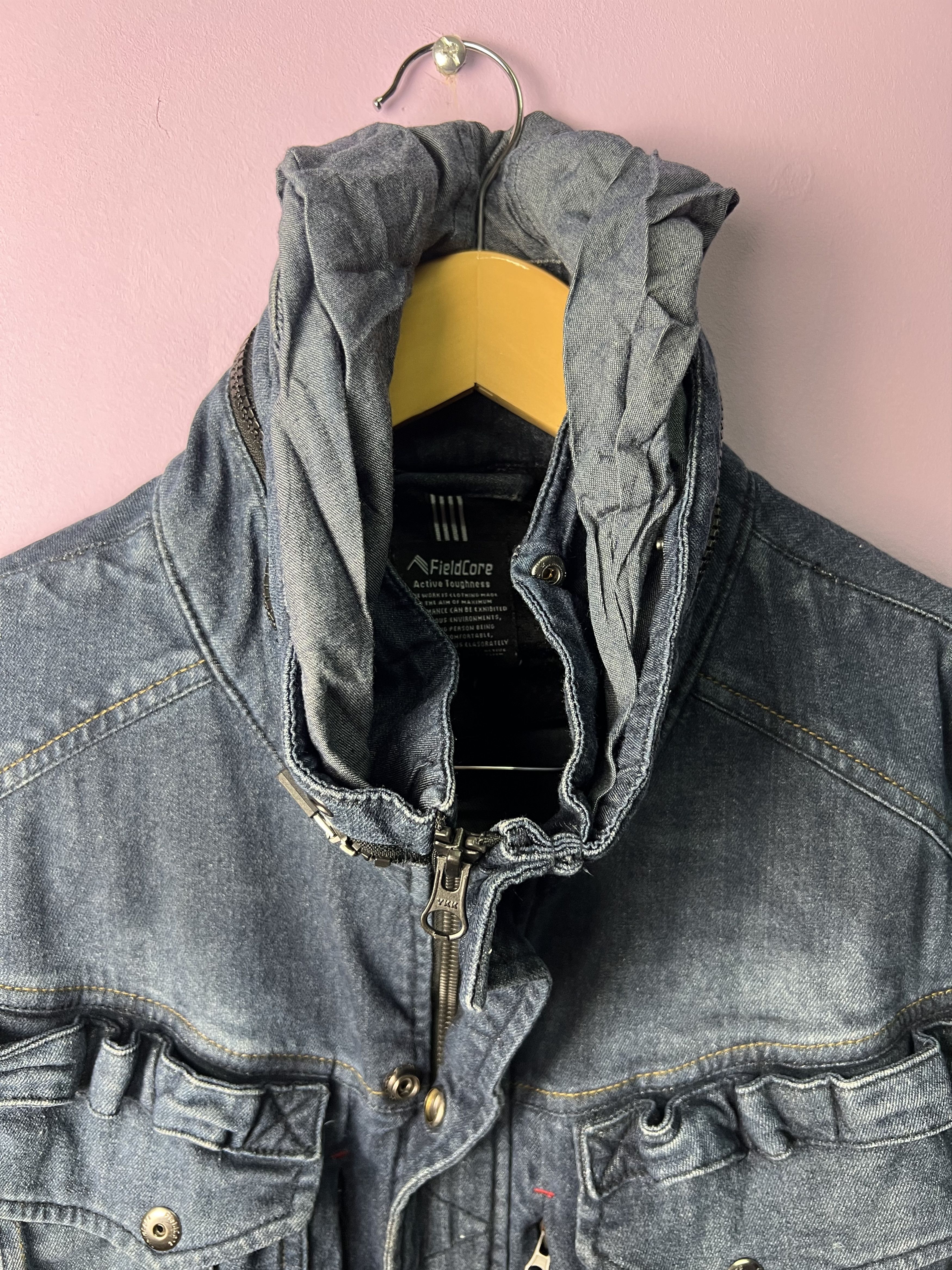 Japanese Brand 🔥Fieldcore Denim Worker Tactical Jackets Size US S / EU 44-46 / 1 - 23 Thumbnail