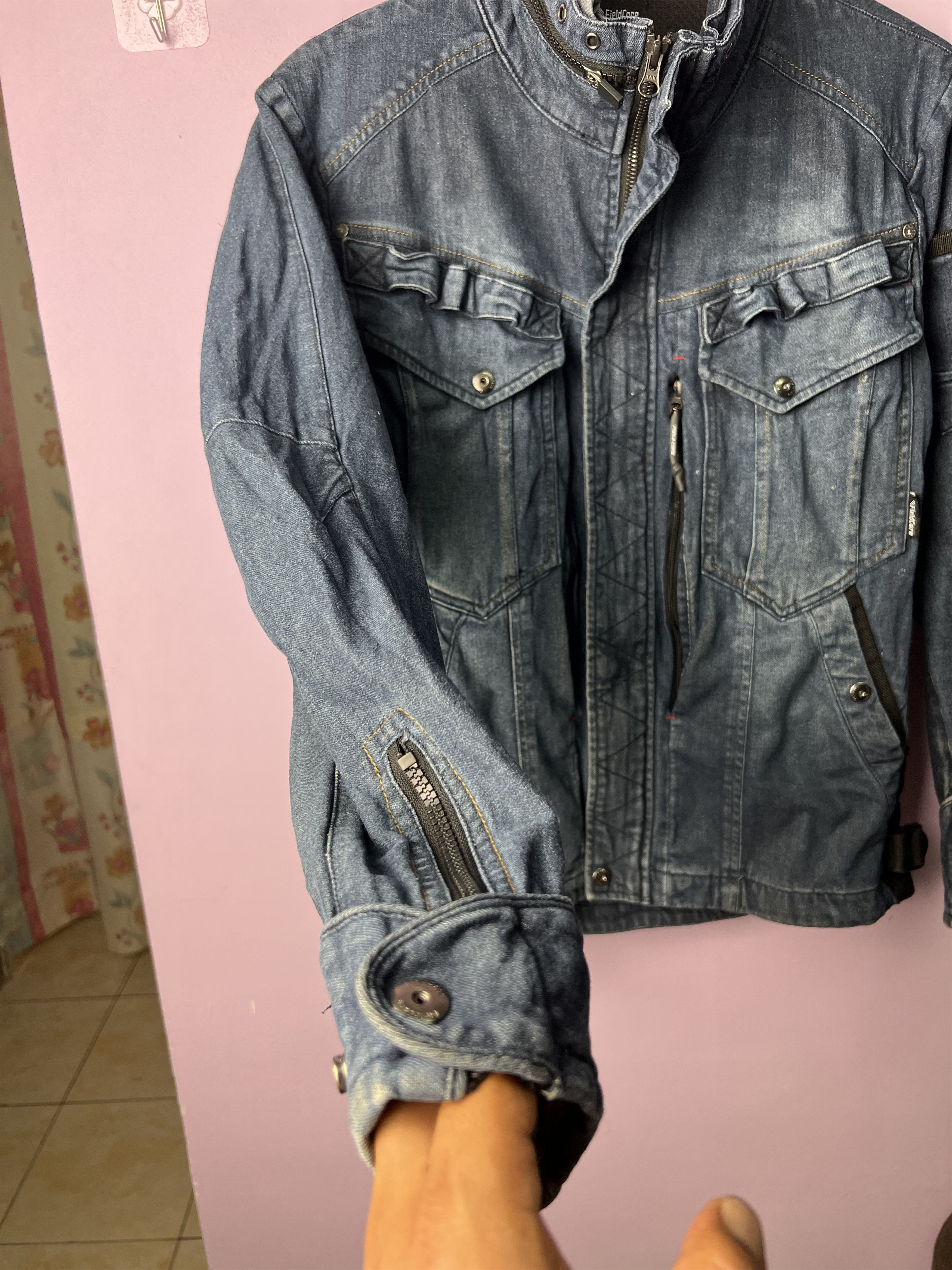 Japanese Brand 🔥Fieldcore Denim Worker Tactical Jackets Size US S / EU 44-46 / 1 - 13 Thumbnail
