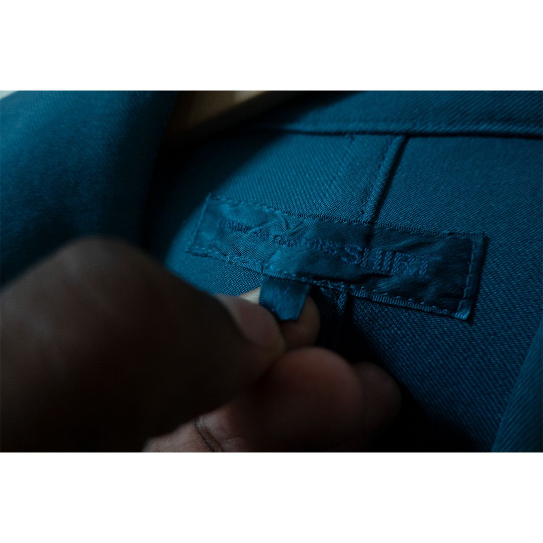 Comme des Garcons Teal Poly Blend Coat Size US M / EU 48-50 / 2 - 6 Thumbnail