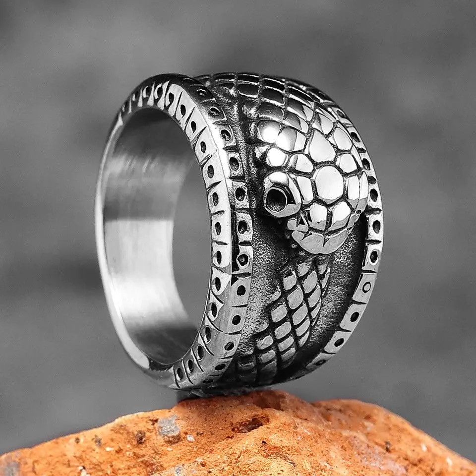 Jewelry × Vintage Ouroboros Snake Animal Rings Size ONE SIZE - 4 Thumbnail
