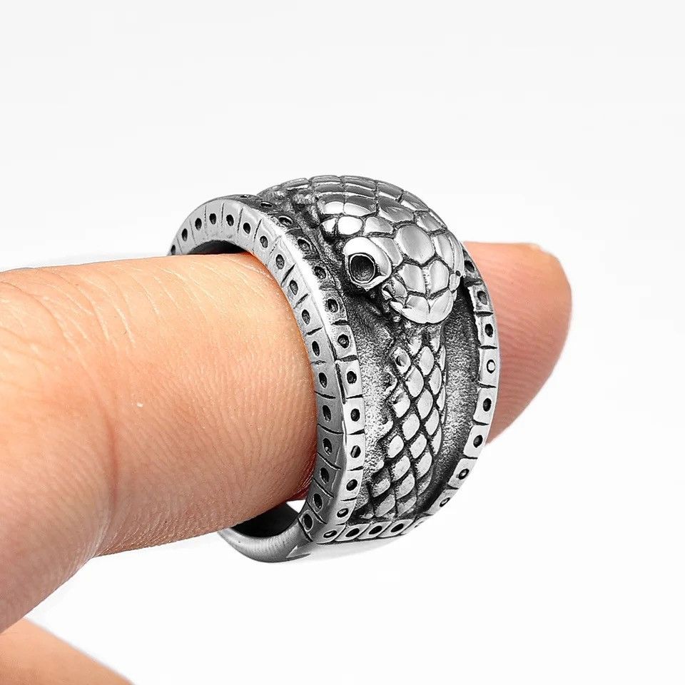 Jewelry × Vintage Ouroboros Snake Animal Rings Size ONE SIZE - 1 Thumbnail