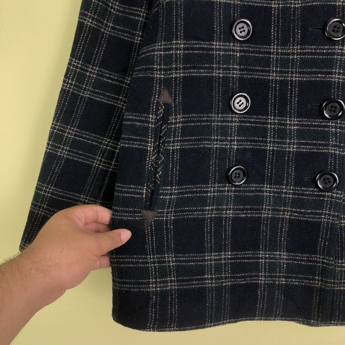 Japanese Brand × Michel Klein × Other 🔥90’s Vintage Chore Wool Double Breast Jacket Michel Klein Size US M / EU 48-50 / 2 - 4 Thumbnail