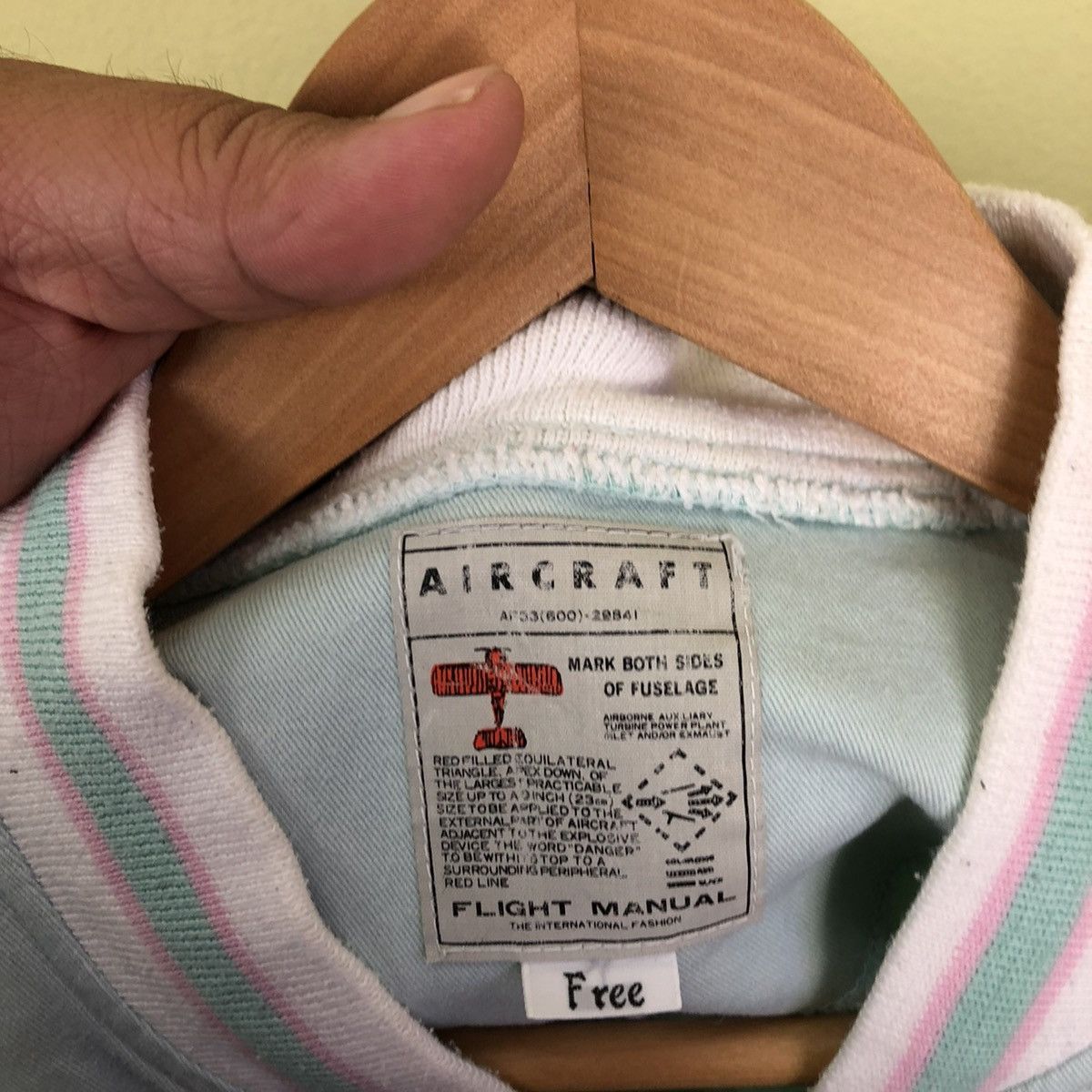 Japanese Brand Aircraft Flight Manual Point Getter TeamMPS Jacket Military Size US M / EU 48-50 / 2 - 7 Thumbnail
