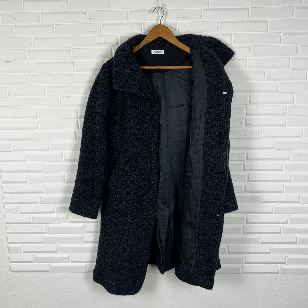 Issey Miyake ISSEY MIYAKE PLANTATION WOOL LONG JACKET DOUBLE COLLAR Size US M / EU 48-50 / 2 - 12 Thumbnail