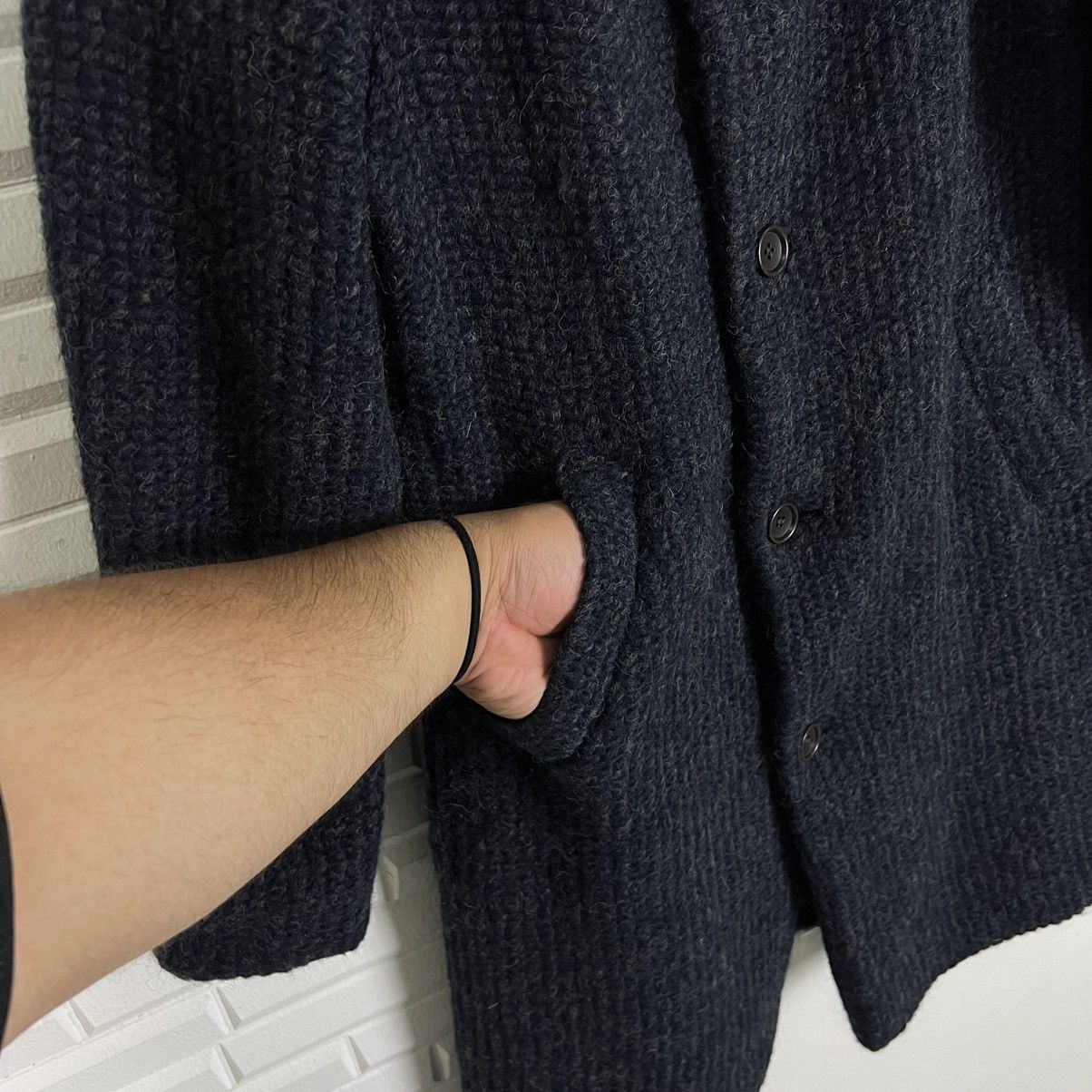 Issey Miyake ISSEY MIYAKE PLANTATION WOOL LONG JACKET DOUBLE COLLAR Size US M / EU 48-50 / 2 - 6 Thumbnail