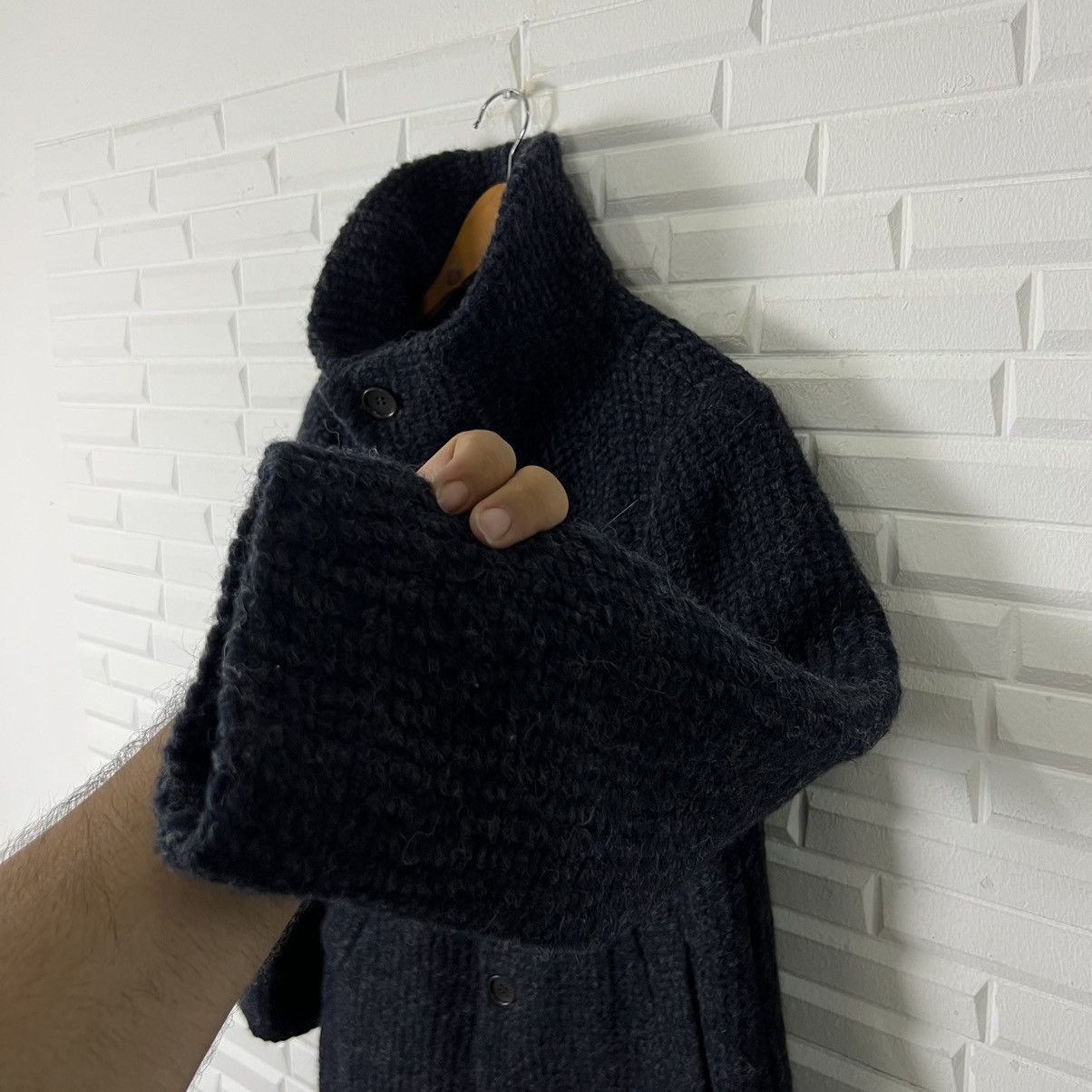 Issey Miyake ISSEY MIYAKE PLANTATION WOOL LONG JACKET DOUBLE COLLAR Size US M / EU 48-50 / 2 - 5 Thumbnail