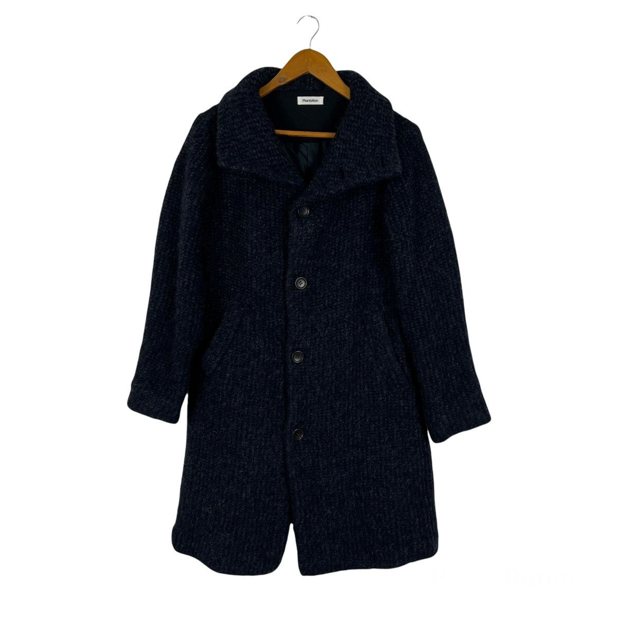Issey Miyake ISSEY MIYAKE PLANTATION WOOL LONG JACKET DOUBLE COLLAR Size US M / EU 48-50 / 2 - 1 Thumbnail