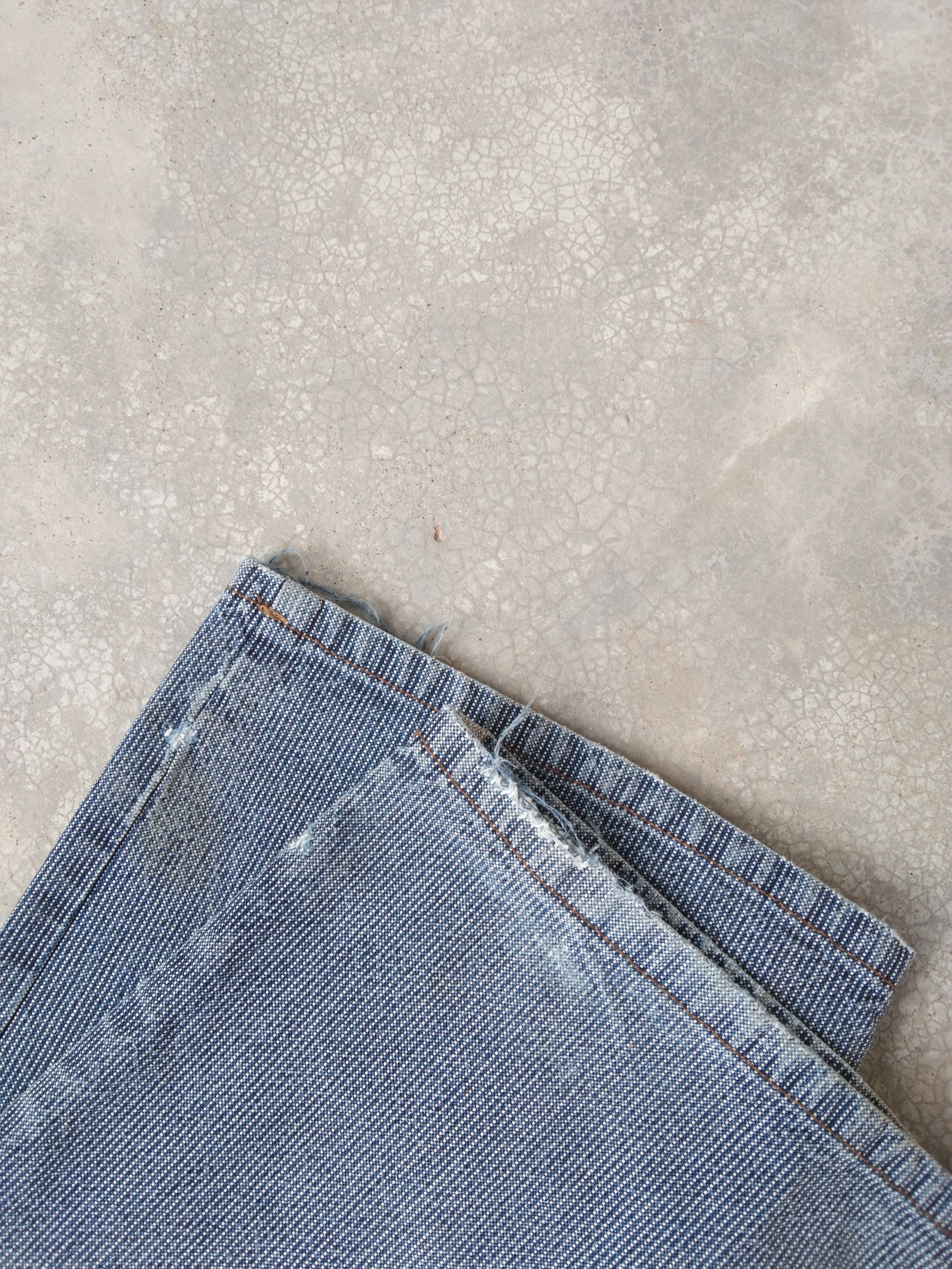 Japanese Brand × Jean × Vintage Vintage Japan Unbrand Pin Striped Carpenter Pants 28x31 Size US 28 / EU 44 - 5 Thumbnail