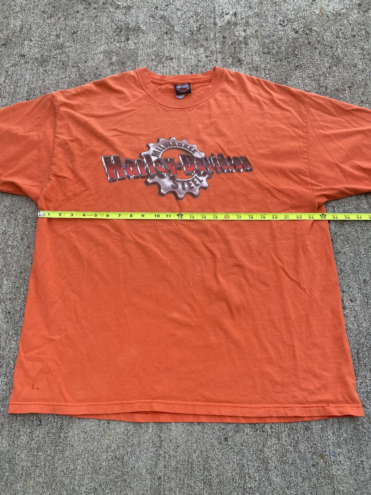 Harley Davidson × Vintage Vintage Harley Davidson Eagle Flame Faded Distressed Shirt Size US XXL / EU 58 / 5 - 10 Thumbnail