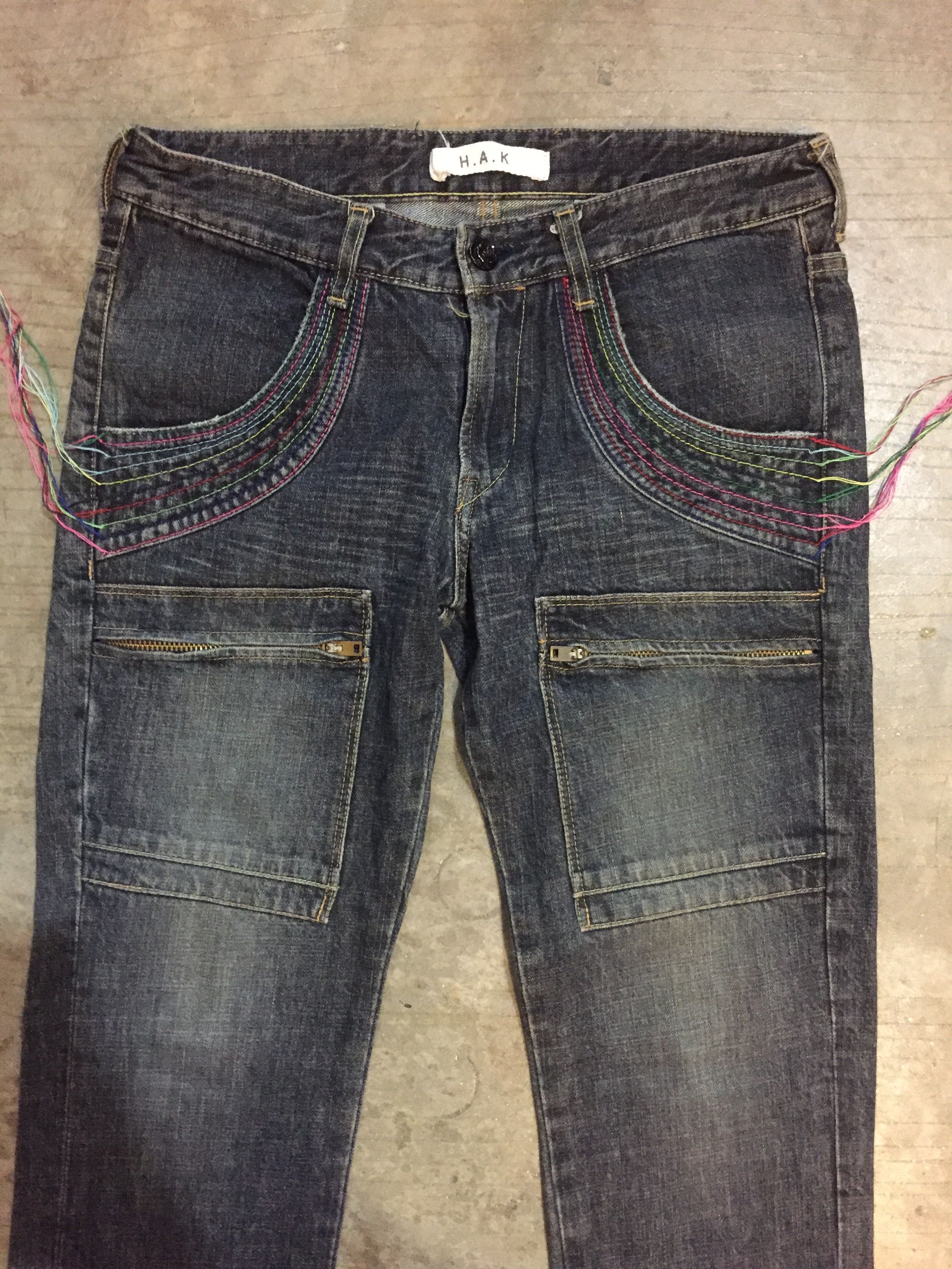 20471120 × Beauty Beast × Japanese Brand H.A.K japan rainbow fringe Bush pocket Size 30" / US 8 / IT 44 - 3 Thumbnail