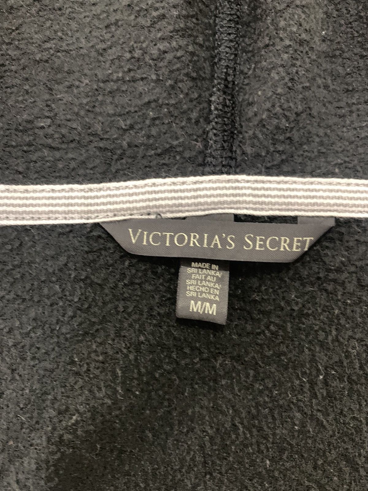 Japanese Brand × Pink VICTORIA SECRET Vntg Pink Big Logo Curved Hem Hoodie Jacket Size M / US 6-8 / IT 42-44 - 14 Thumbnail