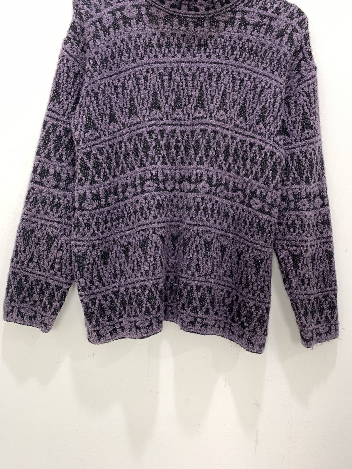 Aran Isles Knitwear × Japanese Brand FUJIKI Allover Fair Isle Knitwear Pullover Jumper Sweater Size M / US 6-8 / IT 42-44 - 4 Thumbnail