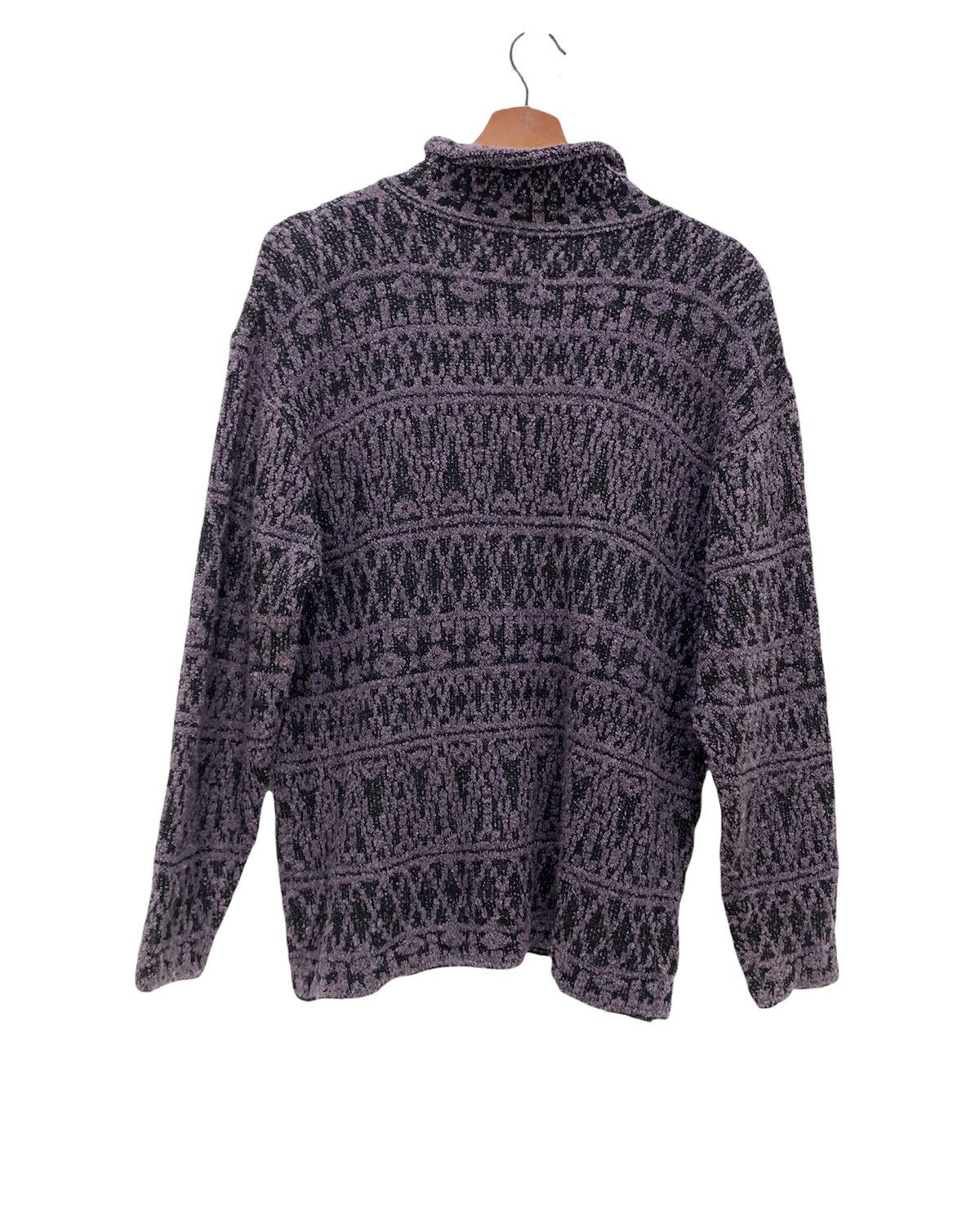 Aran Isles Knitwear × Japanese Brand FUJIKI Allover Fair Isle Knitwear Pullover Jumper Sweater Size M / US 6-8 / IT 42-44 - 2 Thumbnail