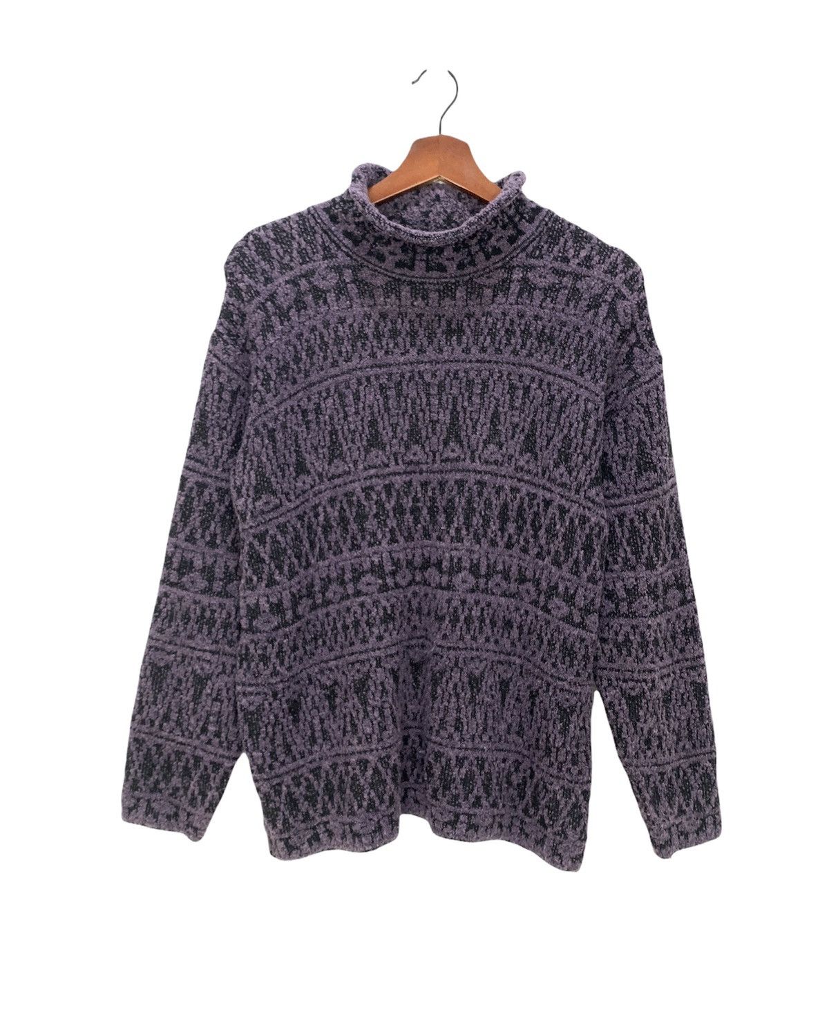 Aran Isles Knitwear × Japanese Brand FUJIKI Allover Fair Isle Knitwear Pullover Jumper Sweater Size M / US 6-8 / IT 42-44 - 1 Thumbnail