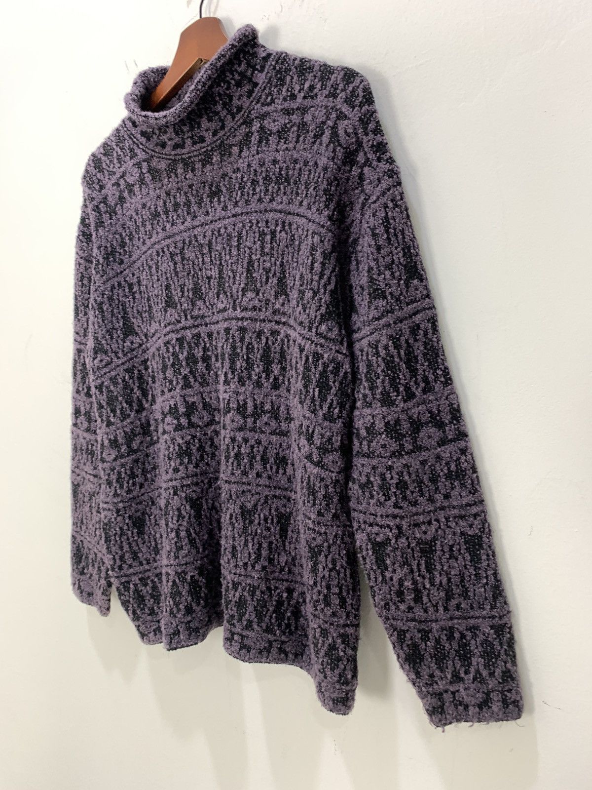 Aran Isles Knitwear × Japanese Brand FUJIKI Allover Fair Isle Knitwear Pullover Jumper Sweater Size M / US 6-8 / IT 42-44 - 6 Thumbnail