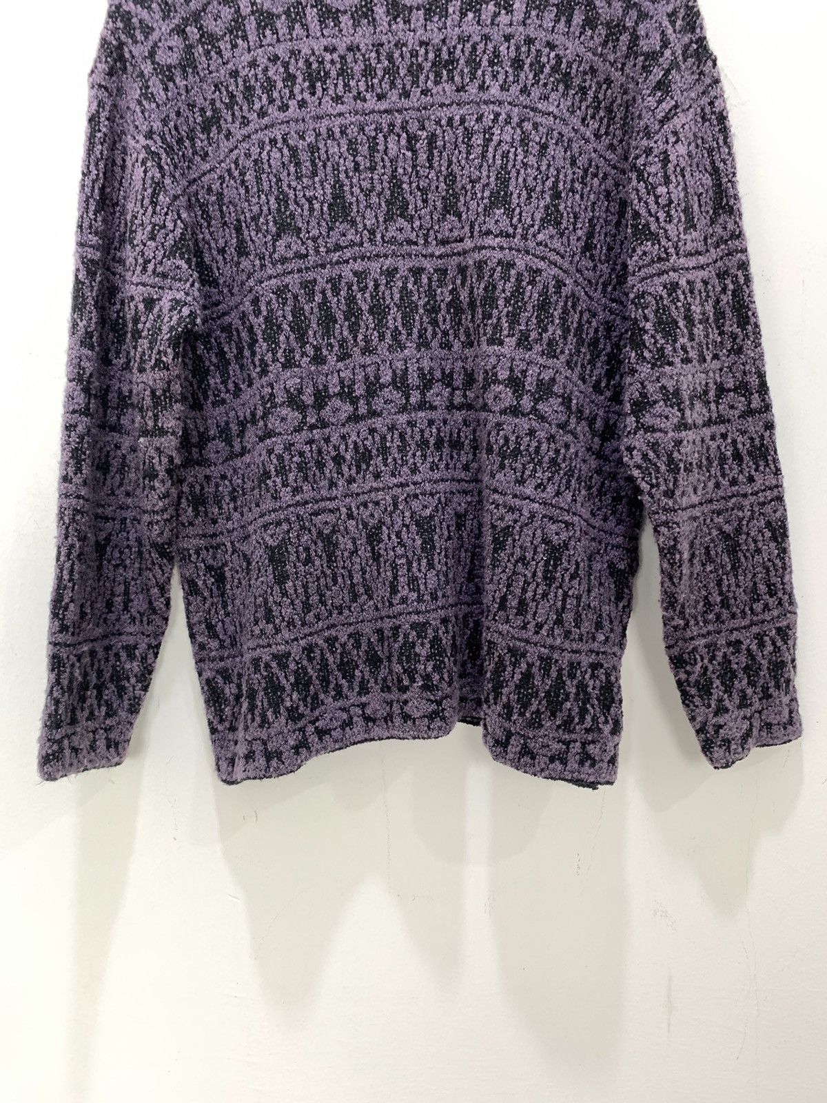Aran Isles Knitwear × Japanese Brand FUJIKI Allover Fair Isle Knitwear Pullover Jumper Sweater Size M / US 6-8 / IT 42-44 - 9 Thumbnail