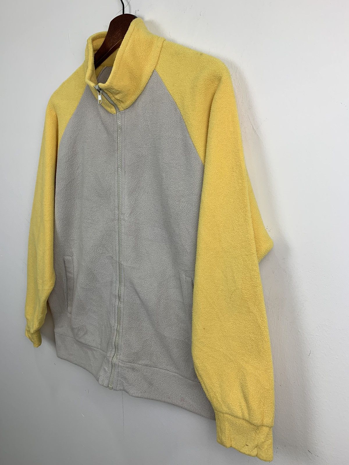 Japanese Brand WORKPLANT Fleece Raglan Zippe Sportwear Gym Training Jacket Size M / US 6-8 / IT 42-44 - 5 Thumbnail