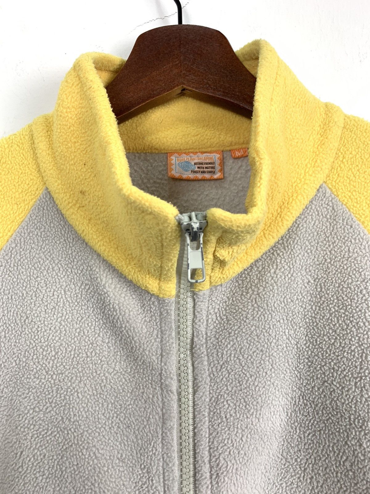 Japanese Brand WORKPLANT Fleece Raglan Zippe Sportwear Gym Training Jacket Size M / US 6-8 / IT 42-44 - 6 Thumbnail