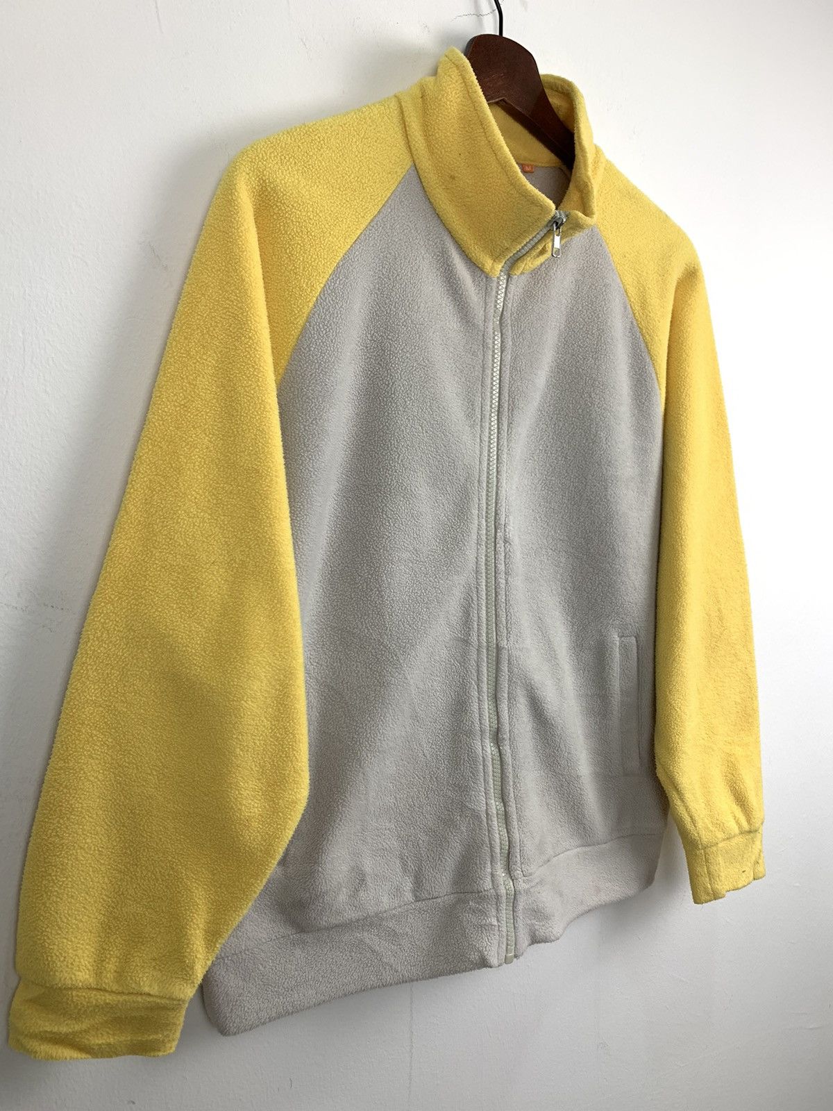 Japanese Brand WORKPLANT Fleece Raglan Zippe Sportwear Gym Training Jacket Size M / US 6-8 / IT 42-44 - 4 Thumbnail